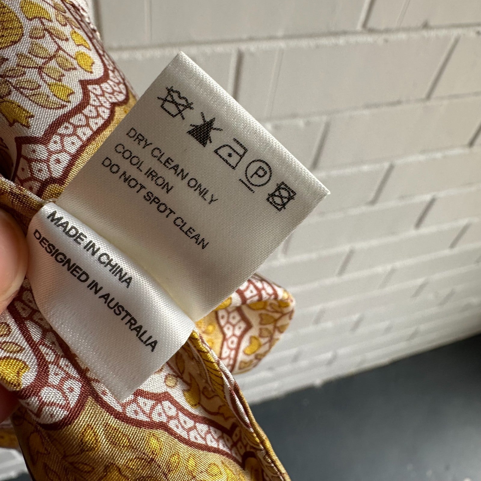 ZIMMERMANN Belle Beatnik Silk Top Size2 AU12 Anthropolygie Floral motif BNWT