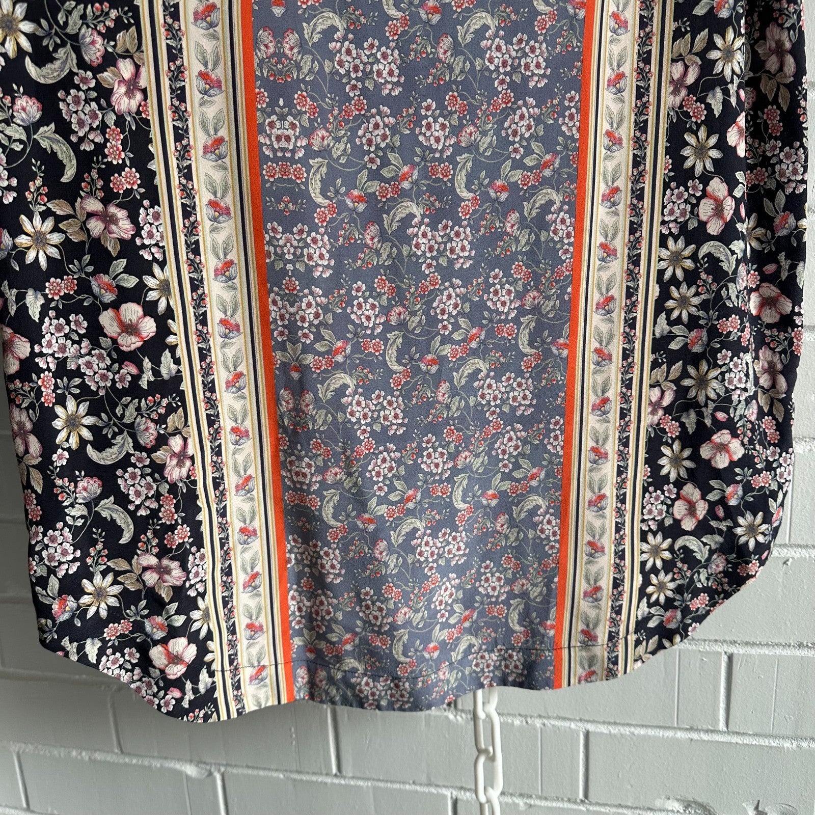 KACHEL Silk Shift Dress AU12 patchwork print Sleeveless