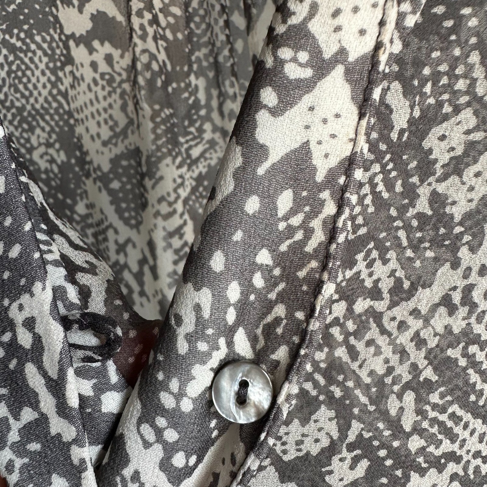 ZIMMERMANN Gemma Snakeskin Print Assymmetric Midi Maxi Dress Size1 AU8-10 Silk