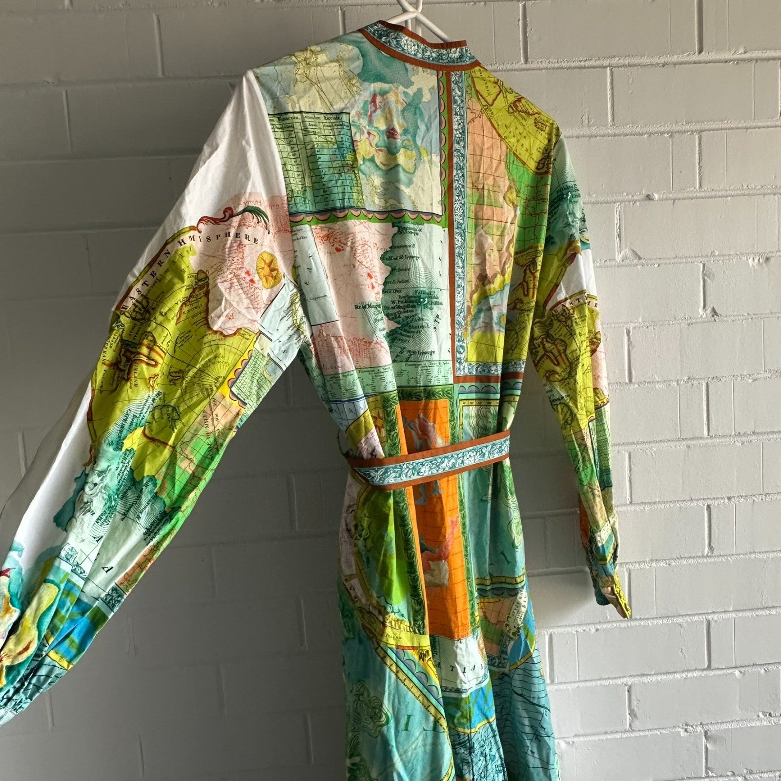 ALEMAIS Atlas Long sleeve Maxi Shirtdress AU10 Organic Cotton