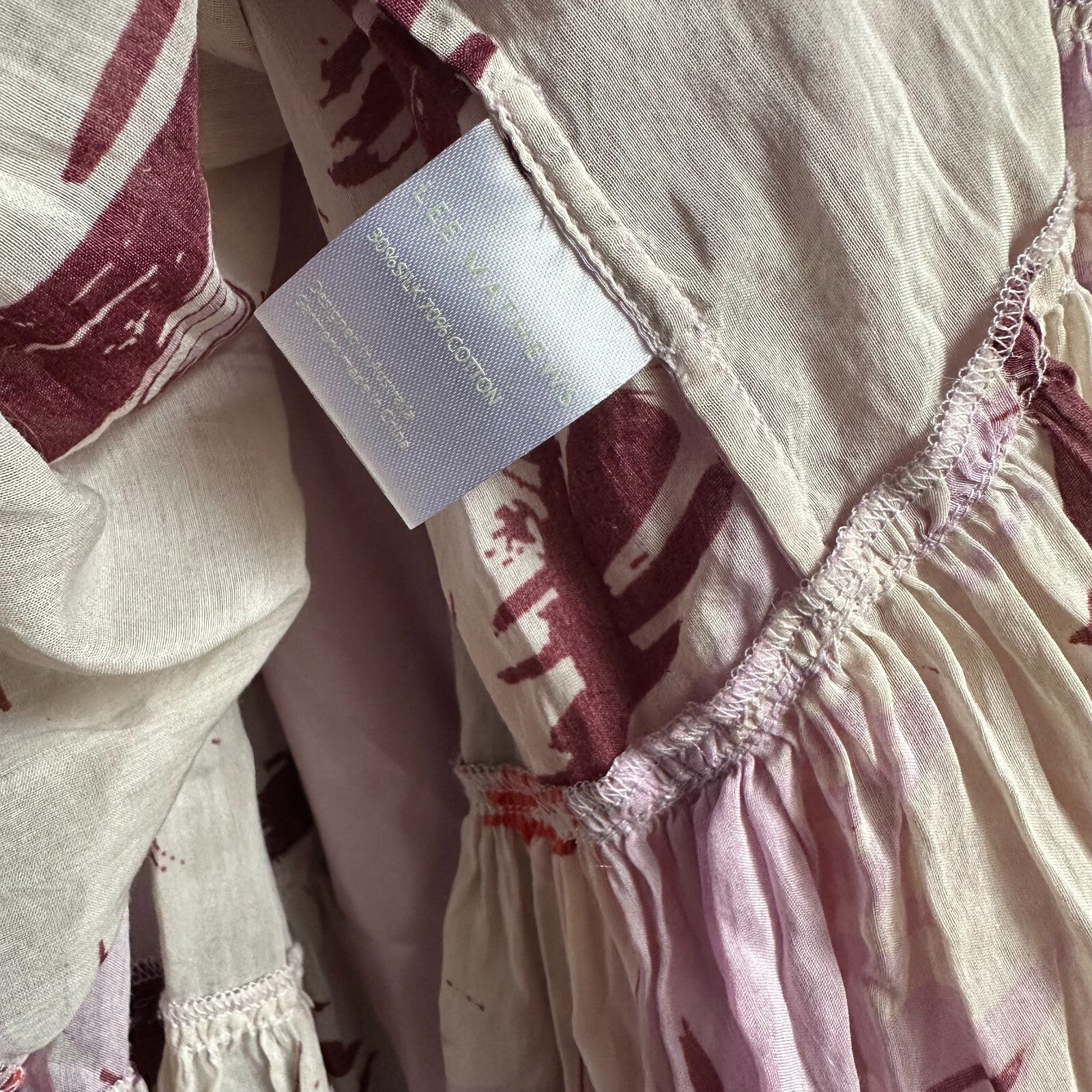 LEE MATHEWS Audrey Silk blend Maxi Dress Size 1 AU8 US4 Billowy