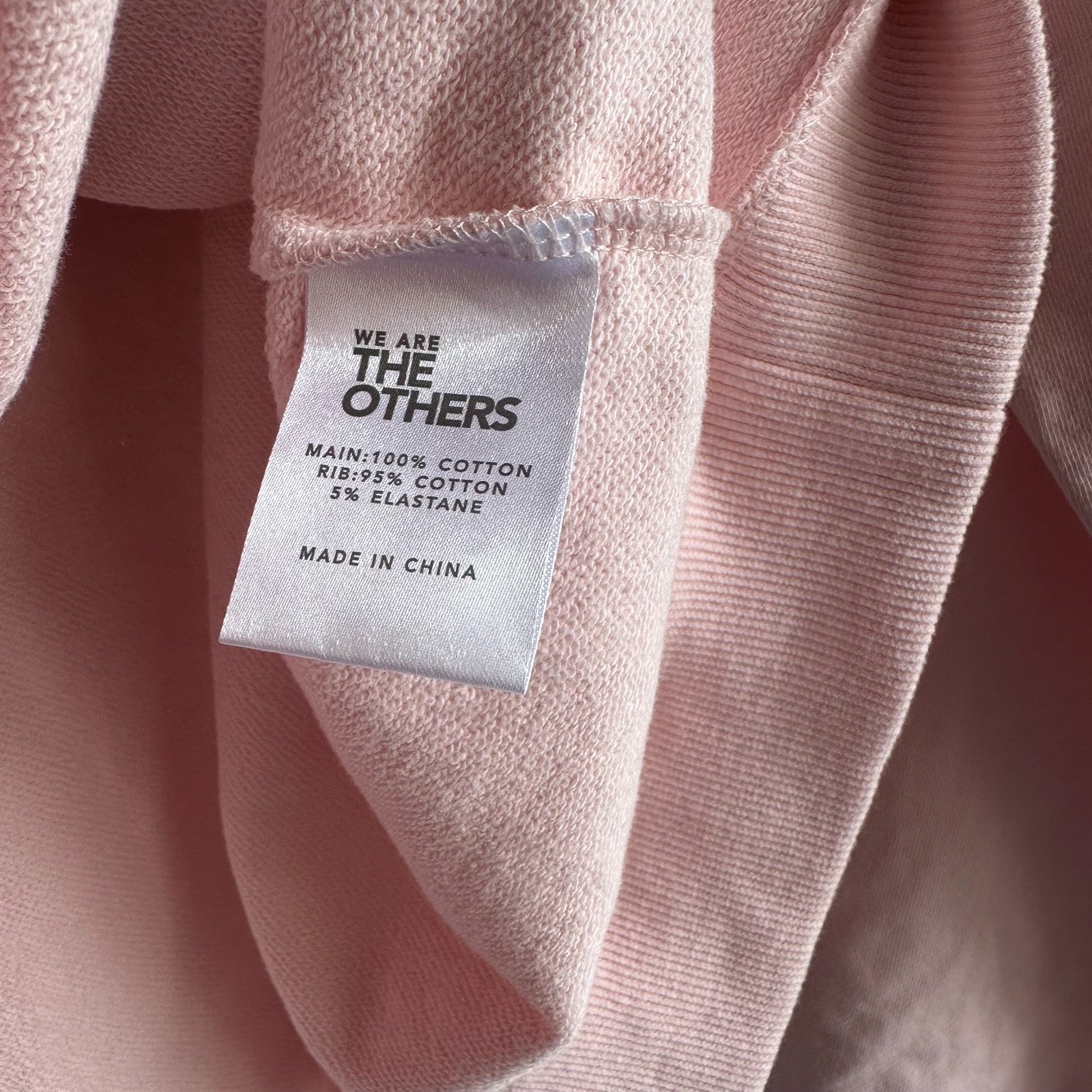 THE OTHERS Sequin lips Slouchy sweater Size 3 Medium dusty pink BNWT