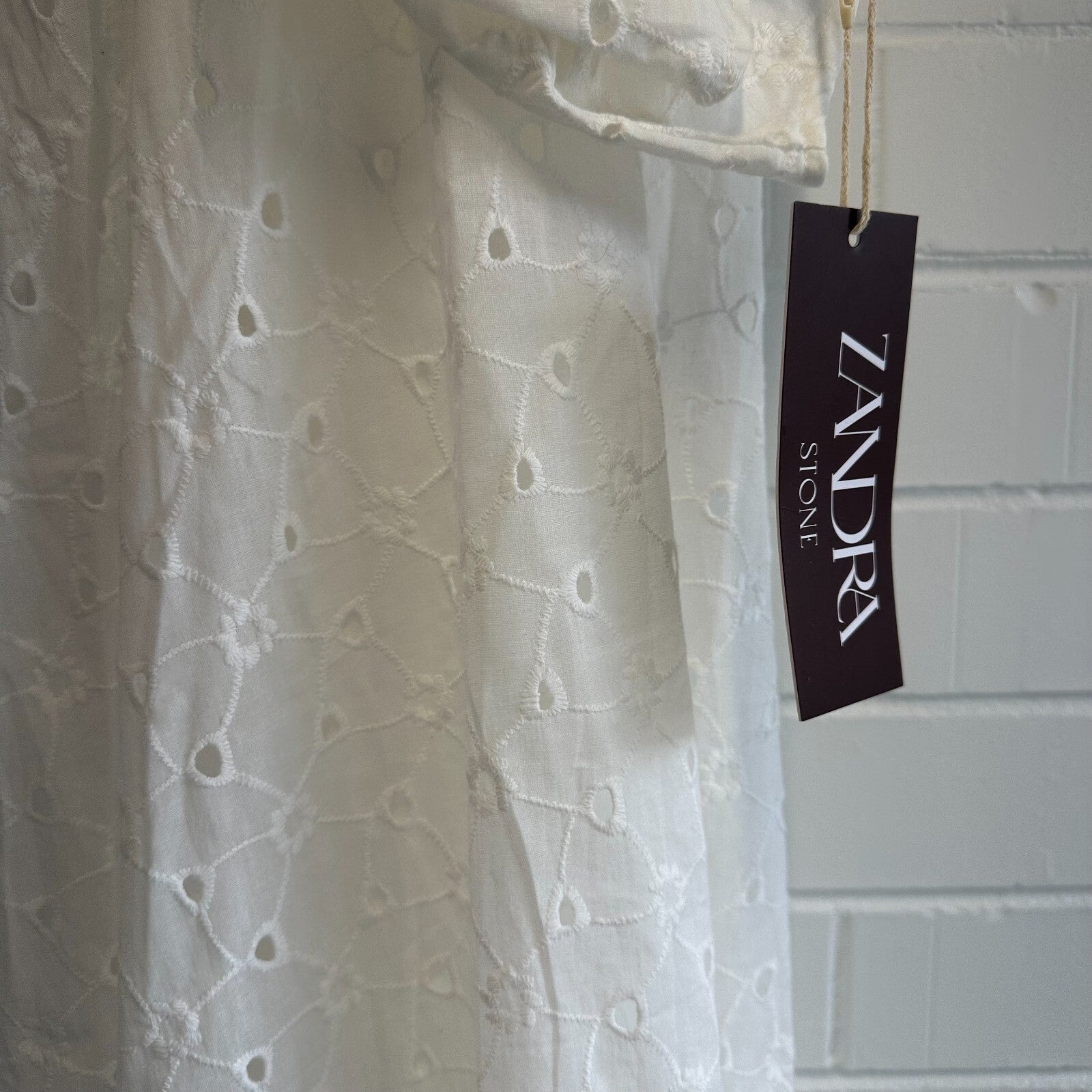 ZANDRA STONE Iris Cotton Maxi Dress Size XS AU6-8 US2-4 BNWT Boho Bridal
