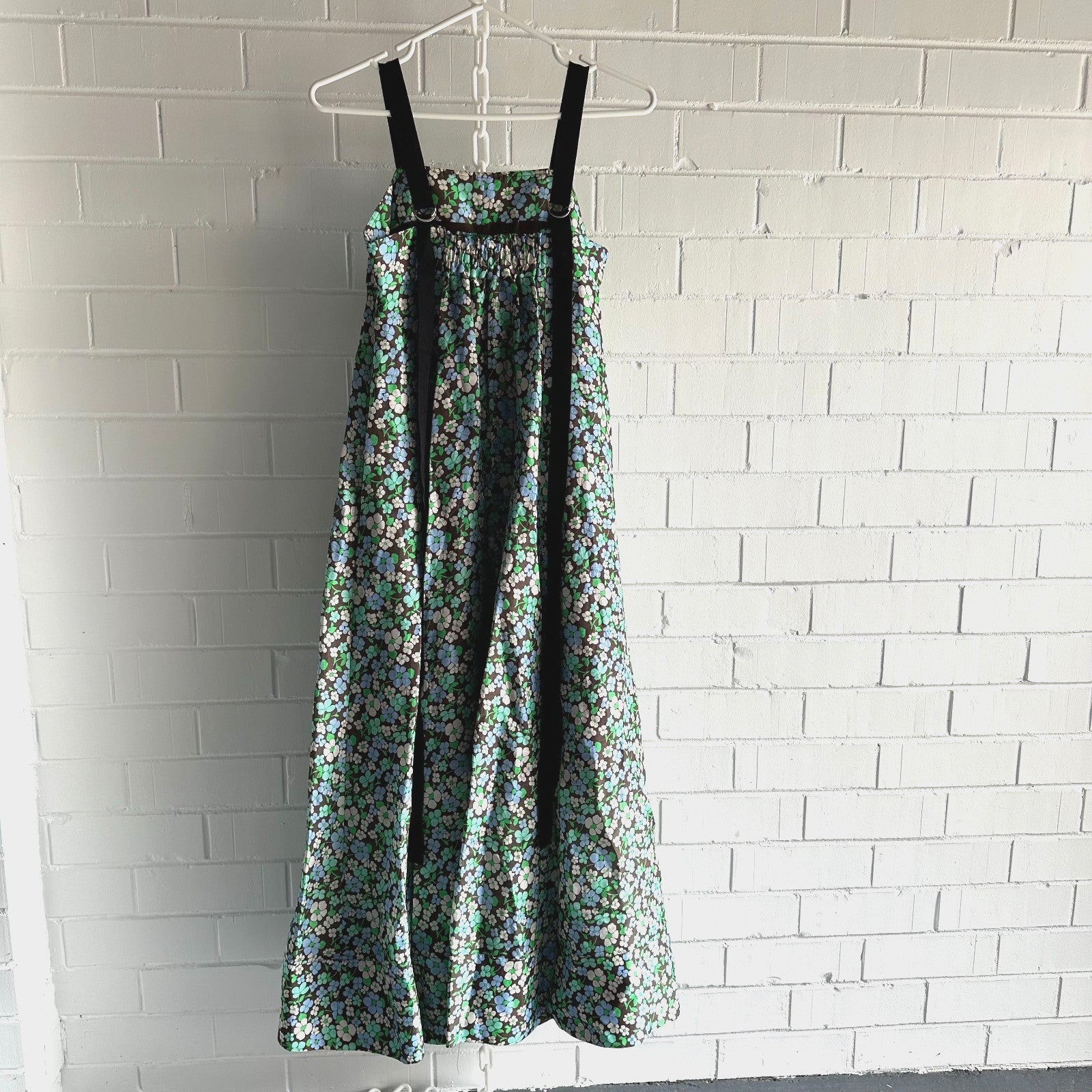 LEE MATHEWS Meadow Floral Maxi Dress Size 2 AU10 Event Silk Linen