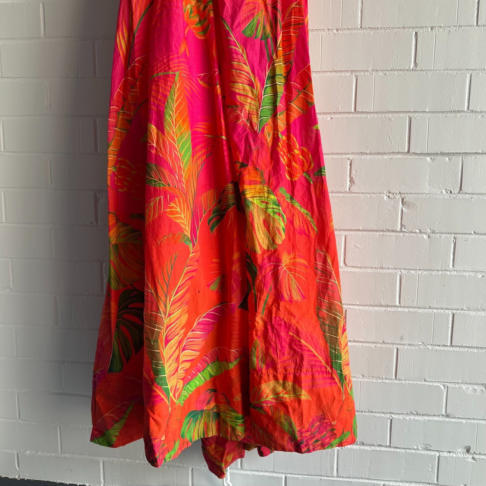 FARM RIO Ombre Forest Maxi Dress L-XL AU14 Colourful Tropical Print Resort BNWT