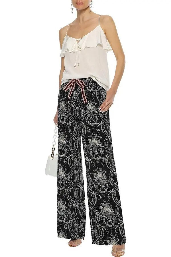 ZIMMERMANN Flounce Neck Cami AU 0, UK8 Pearl Ivory Silk BNWT