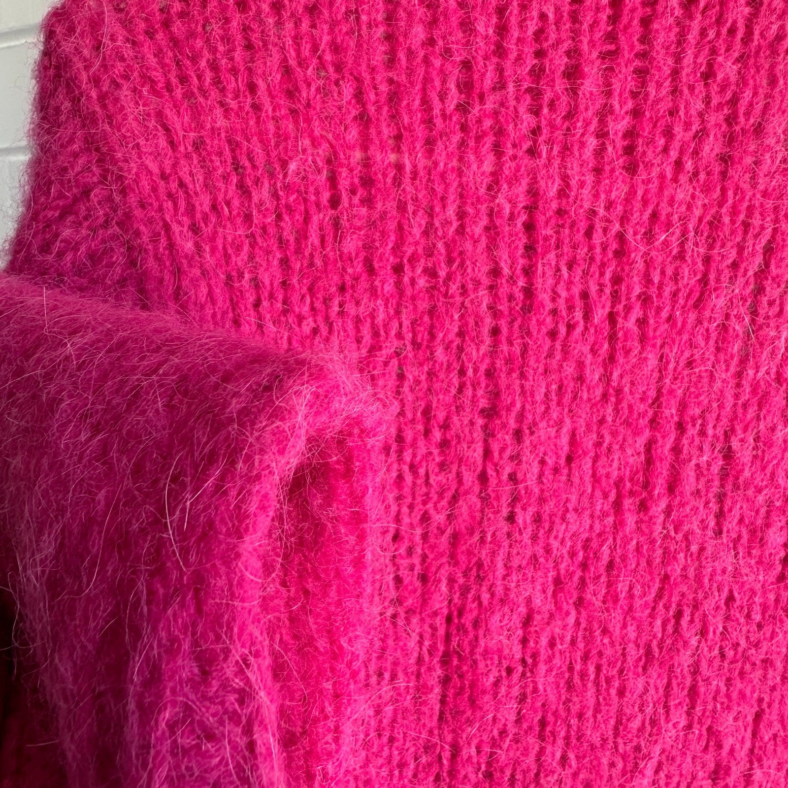 SASS & BIDE The Revolution Longline Cardigan Size XS AU6-8 Hotpink Alpaca