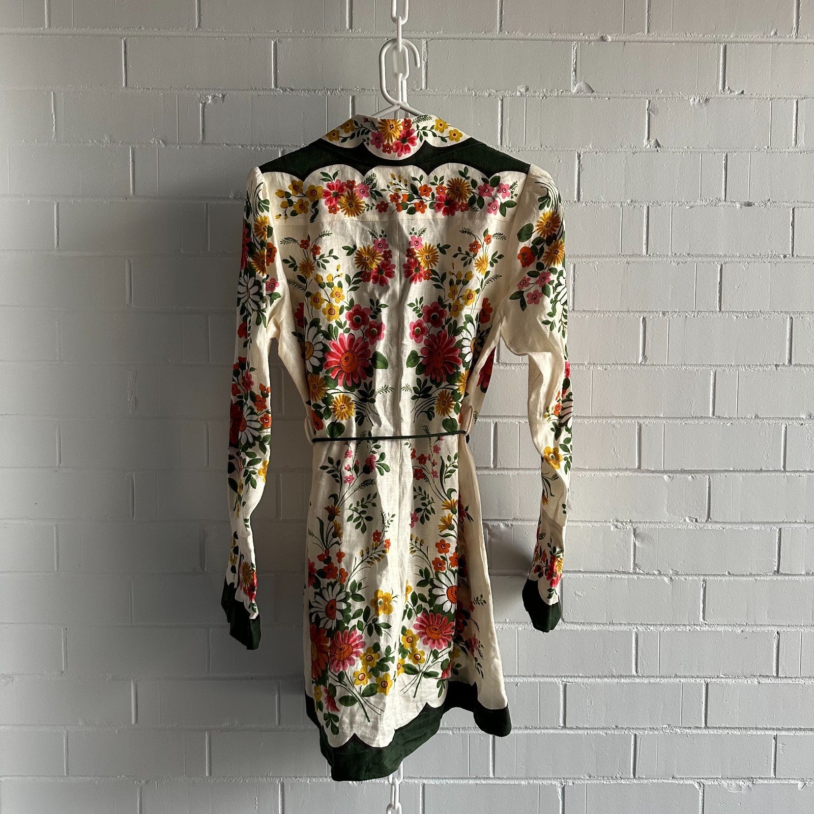 ALEMAIS Elisabetta Mini Dress AU12 US8 Boho Retro Floral Holiday