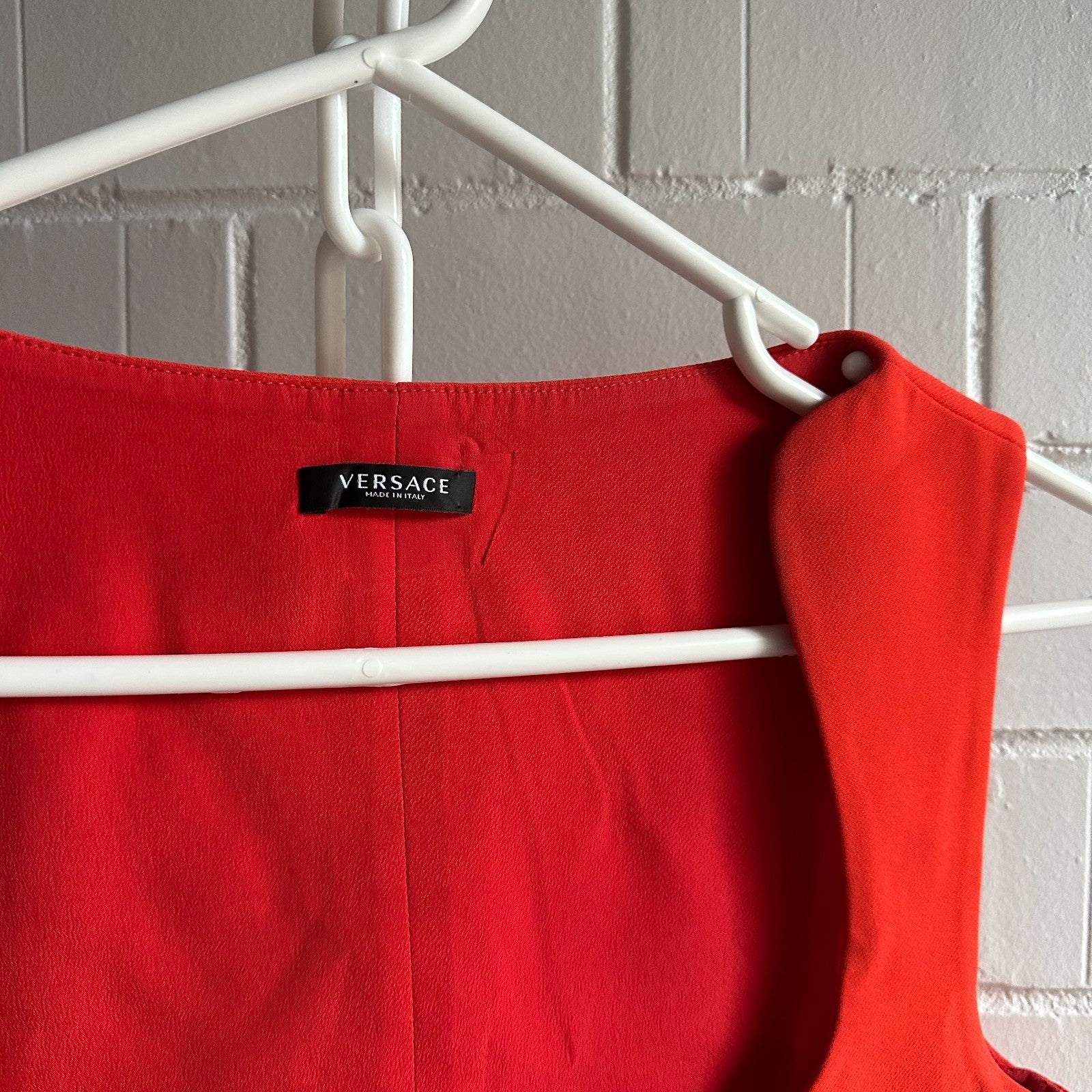VERSACE Cady Crop Top Size IT38 Small Mod Sleeveless
