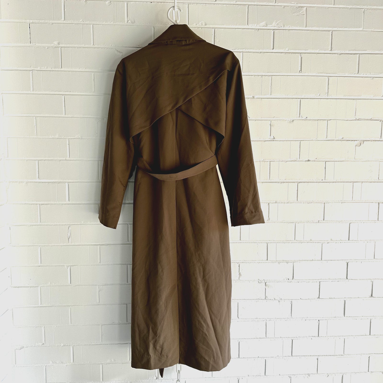 VIKTORIA & WOODS College tie-waist woven trench coat Size 1AU8 US4 Nutmeg