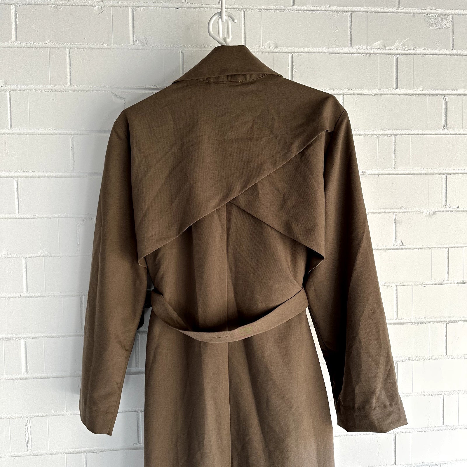 VIKTORIA & WOODS College tie-waist woven trench coat Size 1AU8 US4 Nutmeg