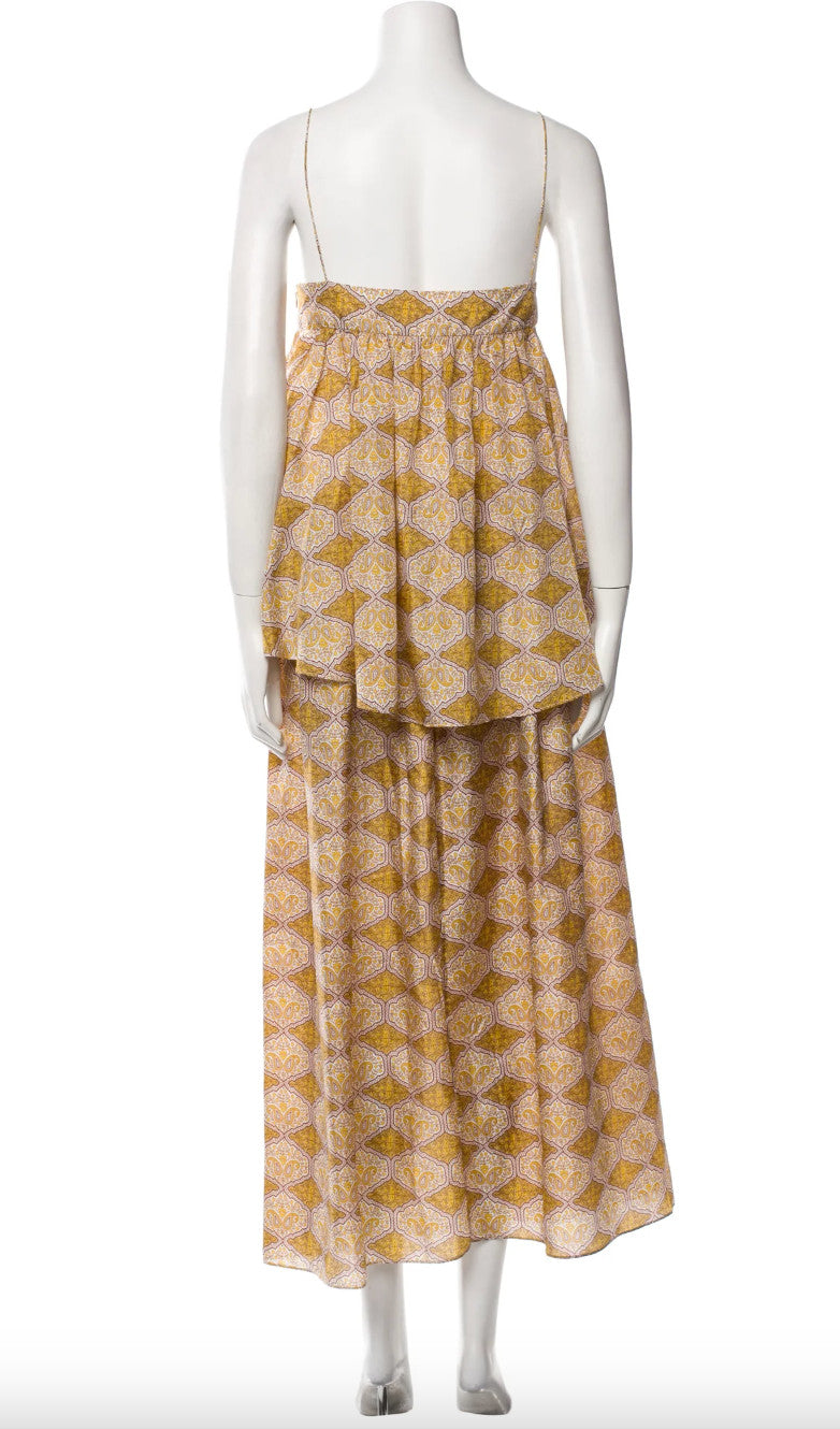 ZIMMERMANN Belle Beatnik Silk Top Size2 AU12 Anthropolygie Floral motif BNWT