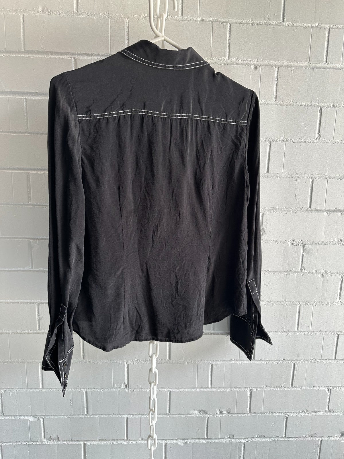 ZIMMERMANN Utility Silk Set Size 3 AU12-14 Black with White stitching detail