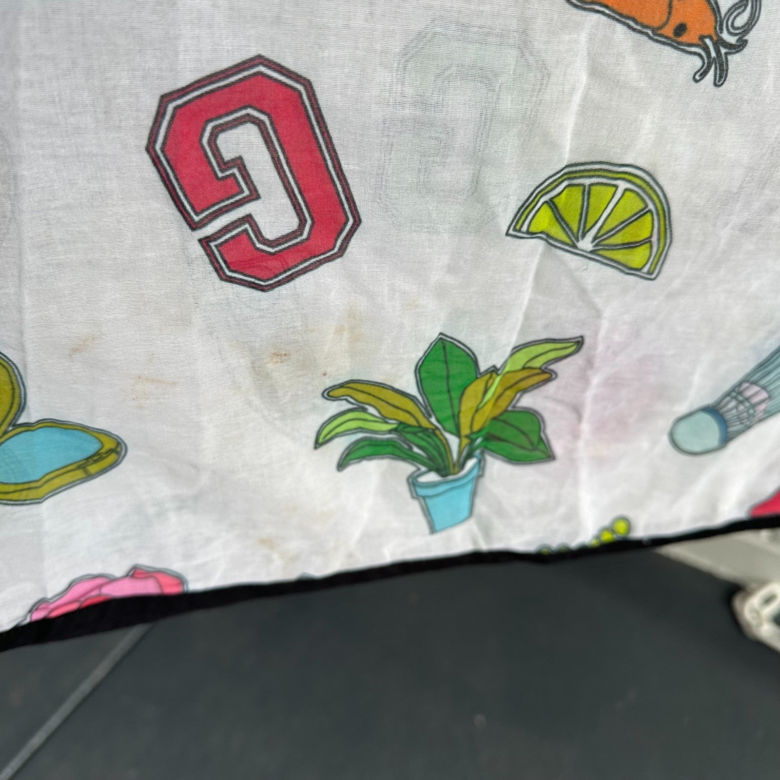 GORMAN Garden Party T Shirt Dress Size S Playful Vacation Short Sleeve