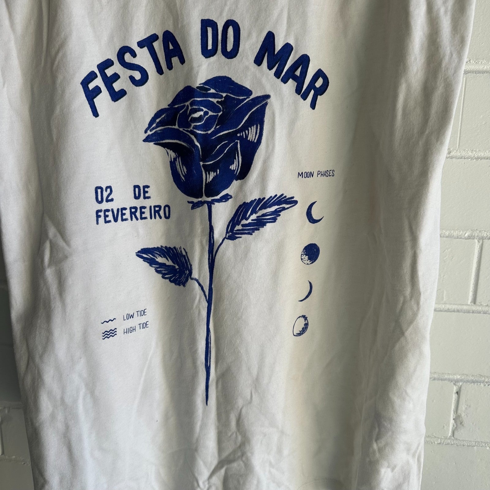 FARM RIO X Alberto Pitta Festa Do Mar Women’s T-shirt Size M AU10 US6 Holiday