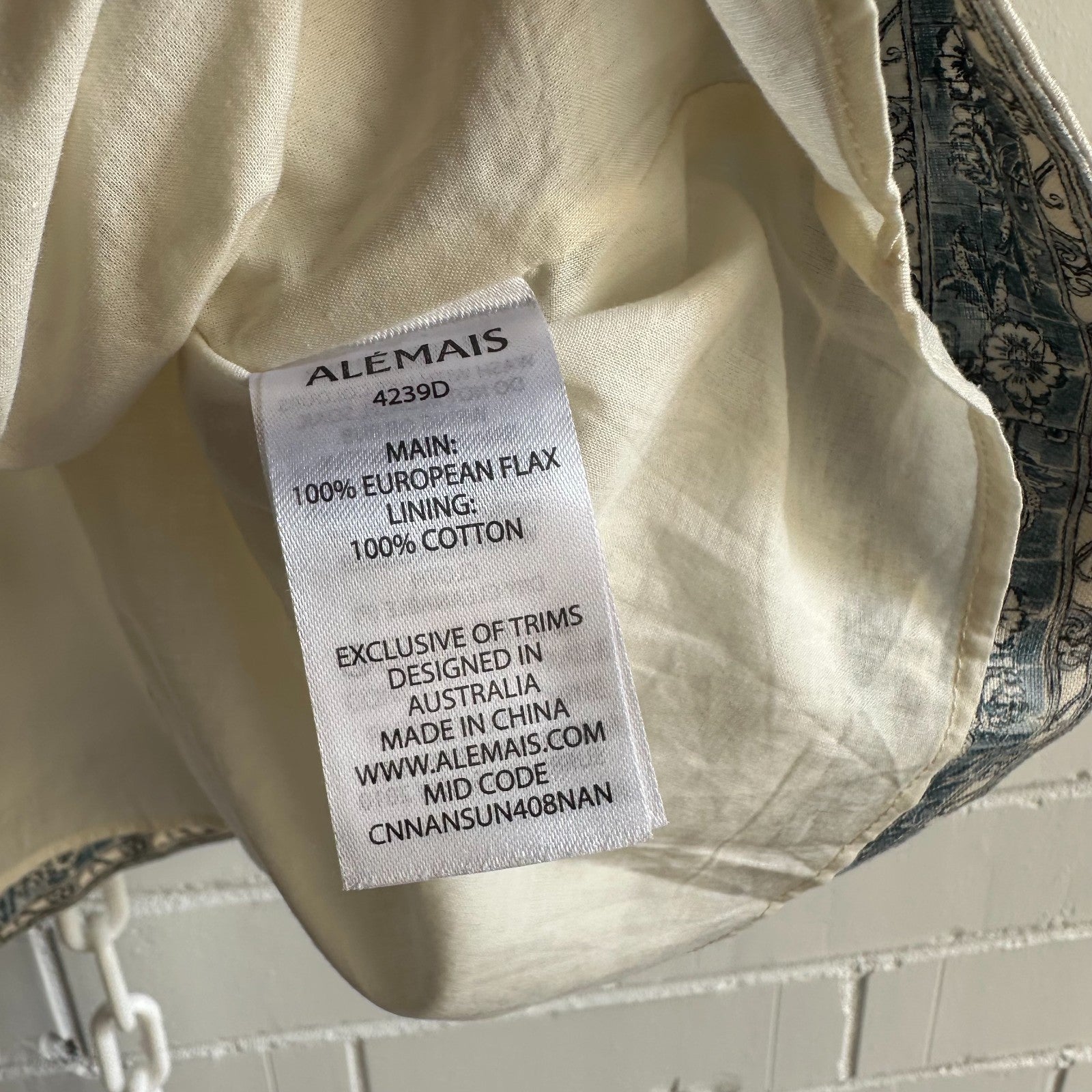 ALEMAIS Casa Linen Mini Shirt Dress AU8 US4 Shift Holiday Coastal