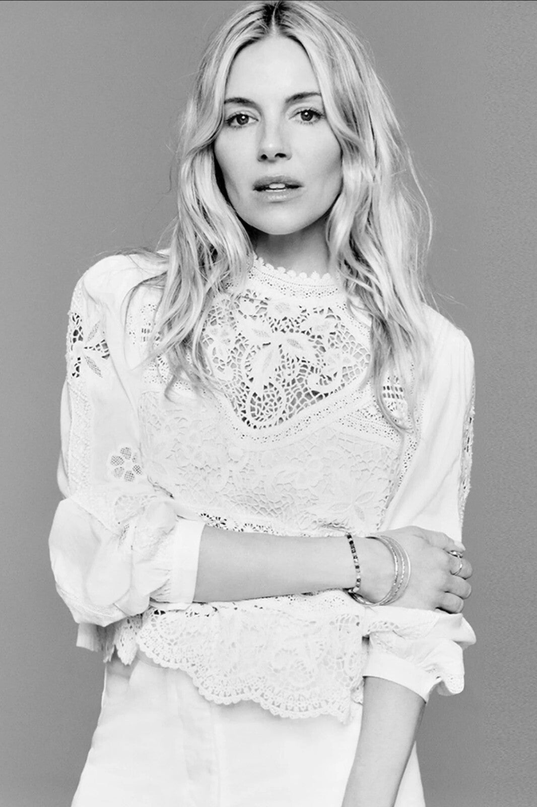ZARA Chloe Blouse Size M AU10 US6 Ivory Romantic Lace Boho Long sleeve