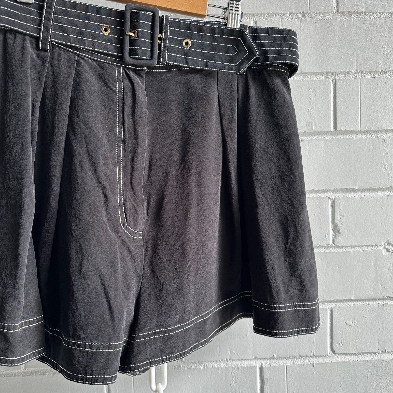 ZIMMERMANN Utility Silk Set Size 3 AU12-14 Black with White stitching detail