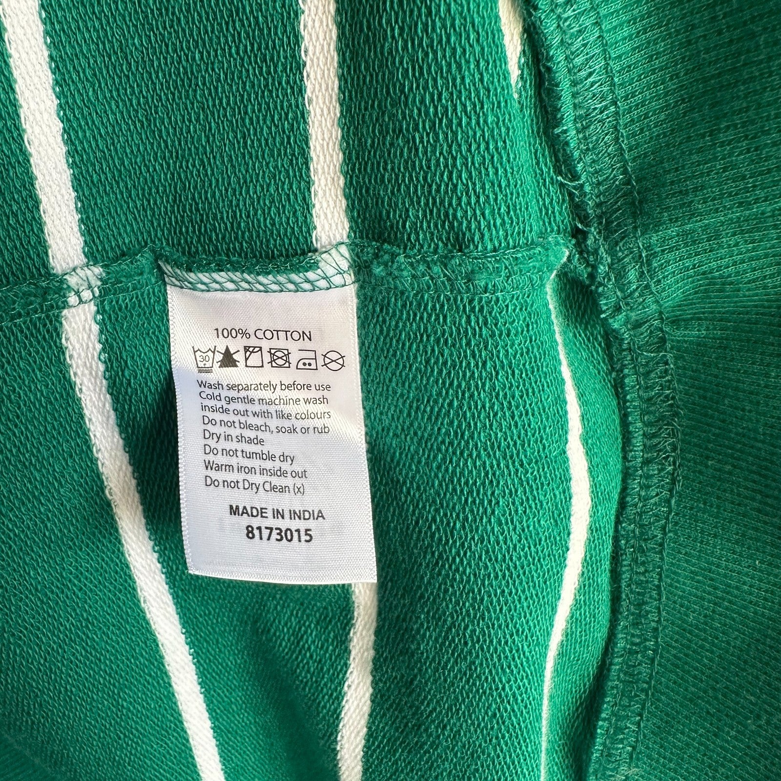 ELM Star Sweatshirt with Elbow patch AU10 Green and Pink