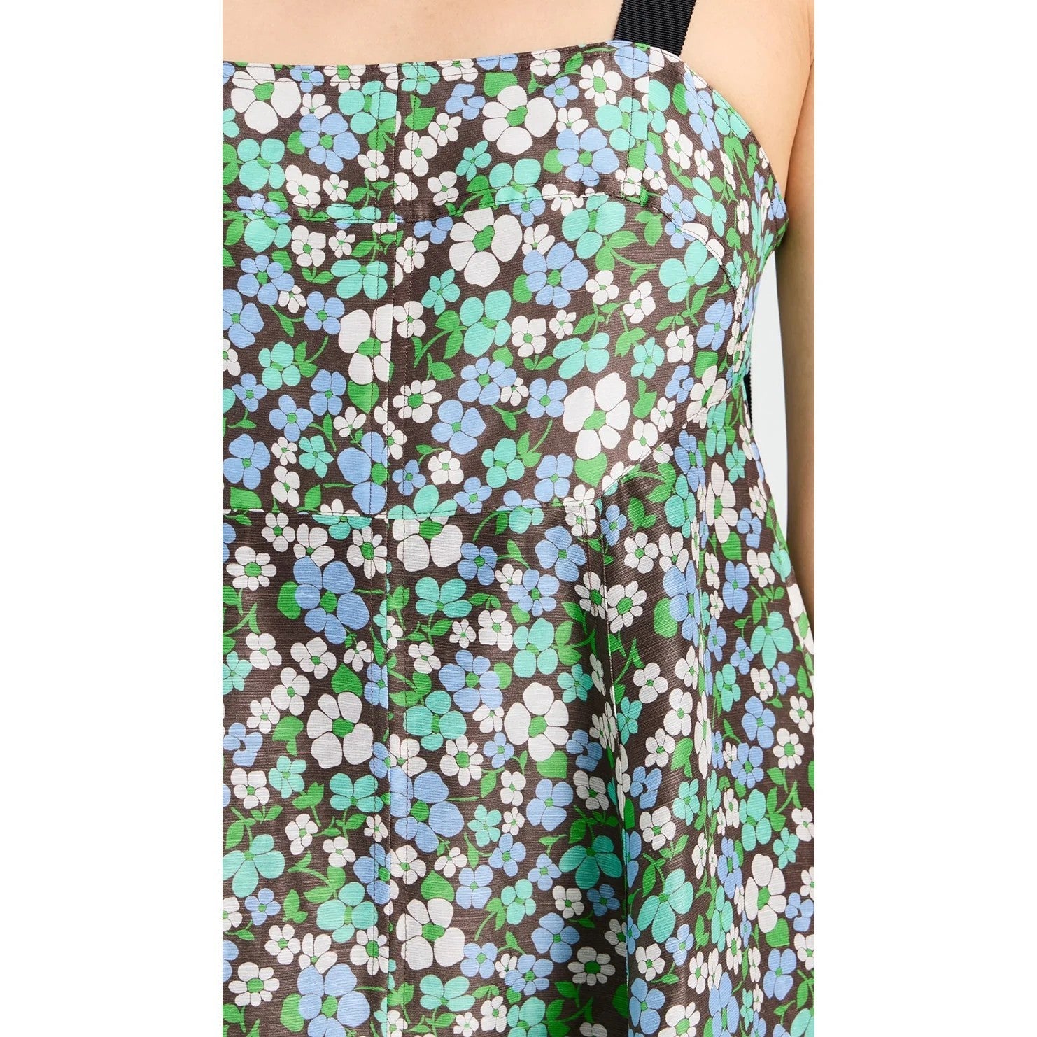 LEE MATHEWS Meadow Floral Maxi Dress Size 2 AU10 Event Silk Linen