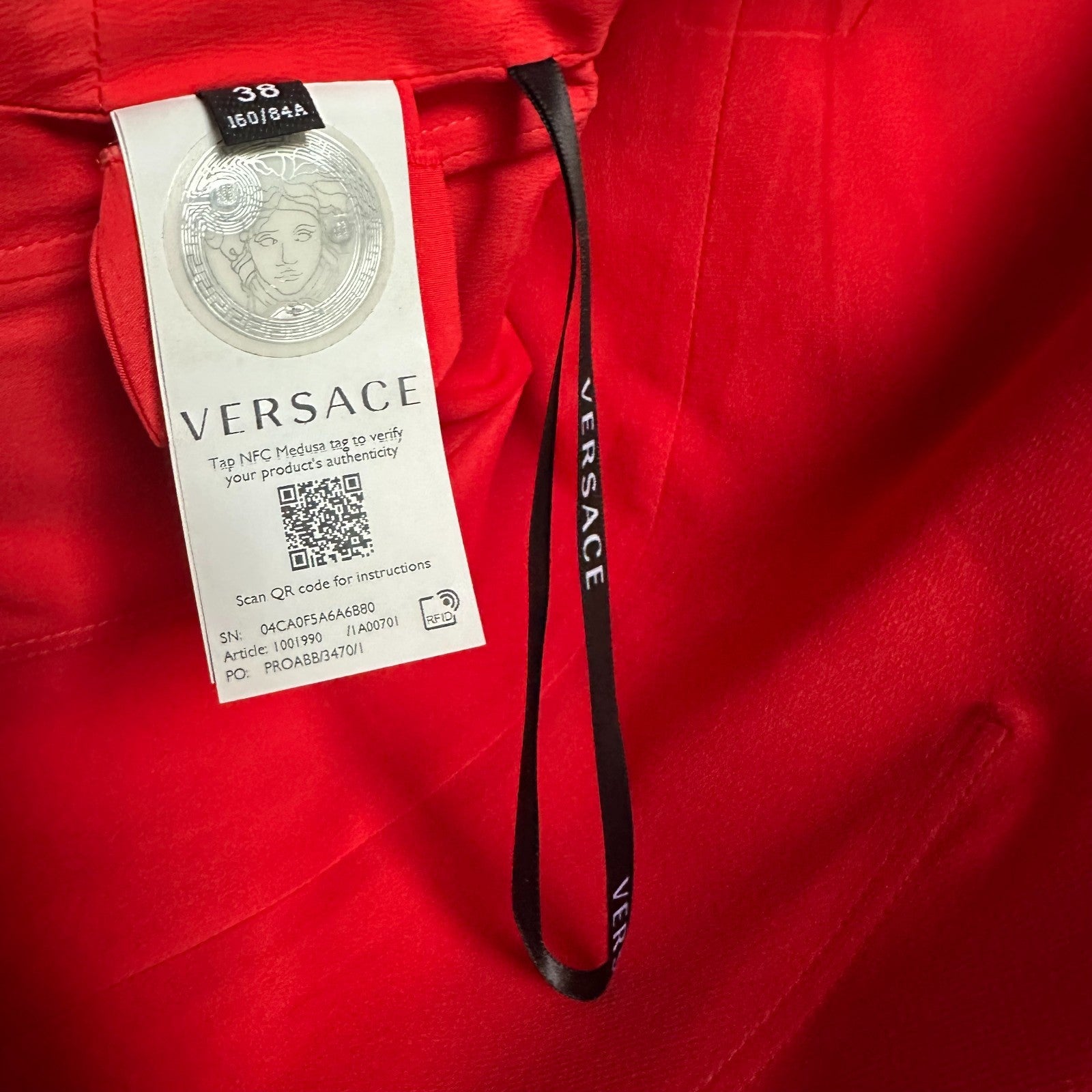 VERSACE Cady Crop Top Size IT38 Small Mod Sleeveless