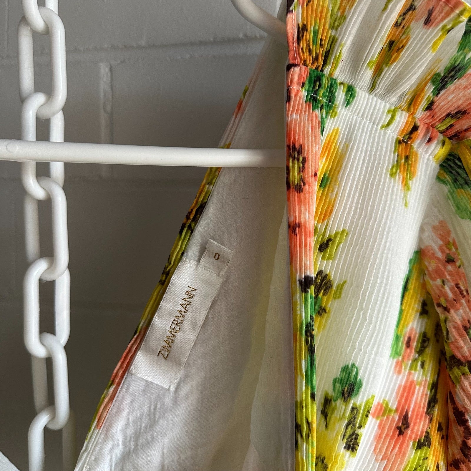 ZIMMERMANN Golden Surfer Midi Dress Size 0 AU8 US4 Vacation, nostalgia RARE