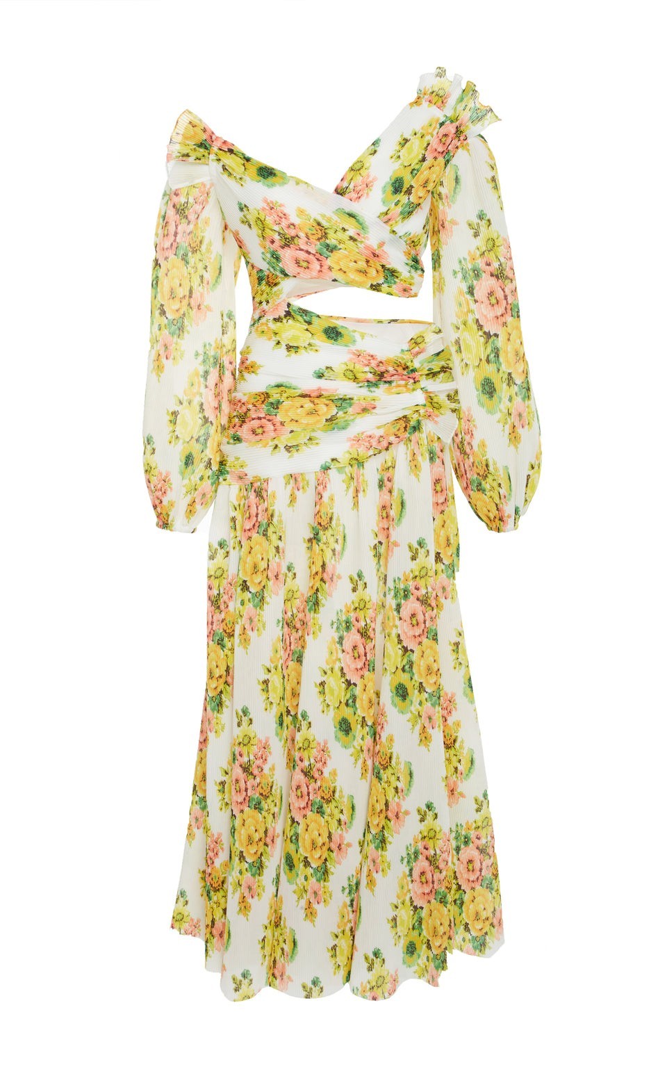 ZIMMERMANN Golden Surfer Midi Dress Size 0 AU8 US4 Vacation, nostalgia RARE