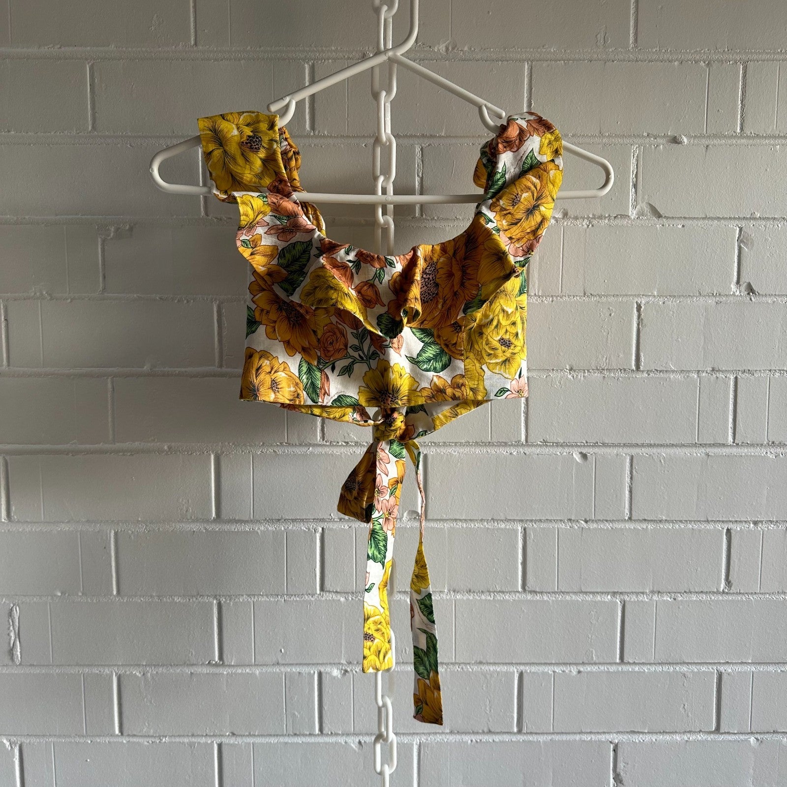 ZIMMERMANN Poppy Frill Sunshine Floral Set Size1 AU8-10 Top + Pant