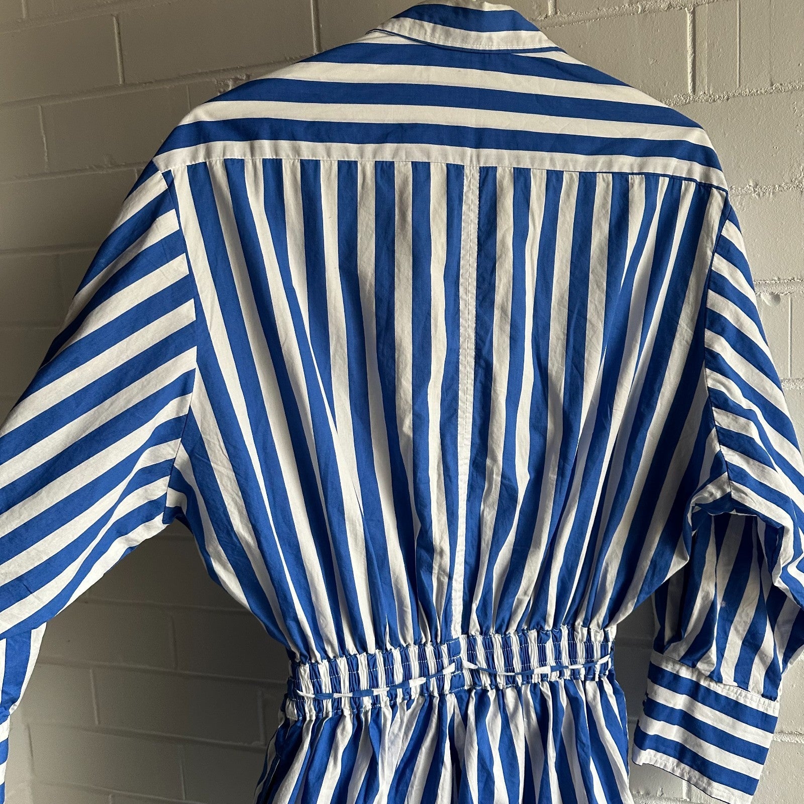 ANTHROPOLOGIE X FAITHFULL THE BRAND Isole Playsuit Size AU8 Cotton Stripe