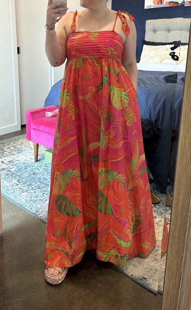 FARM RIO Ombre Forest Maxi Dress L-XL AU14 Colourful Tropical Print Resort BNWT