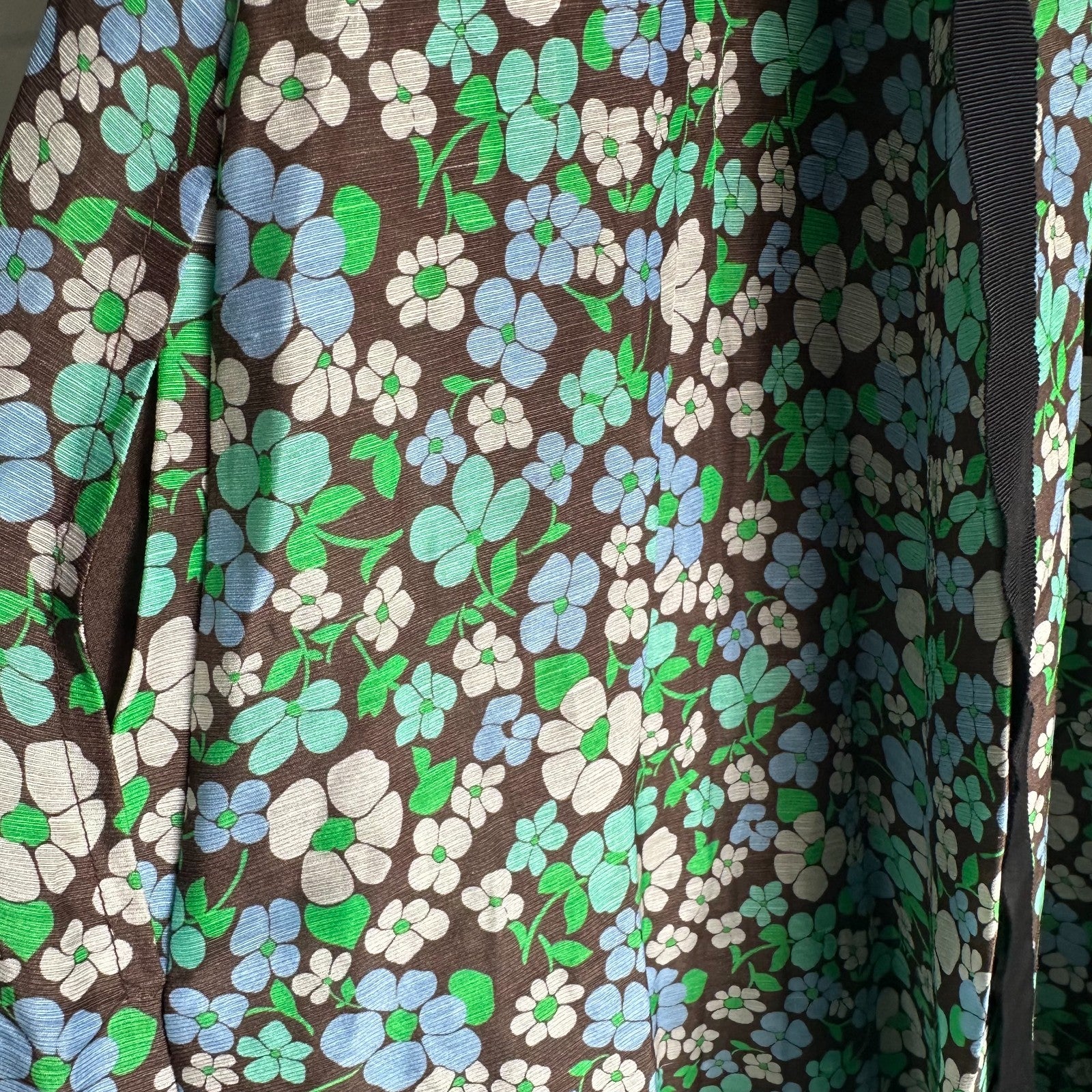 LEE MATHEWS Meadow Floral Maxi Dress Size 2 AU10 Event Silk Linen