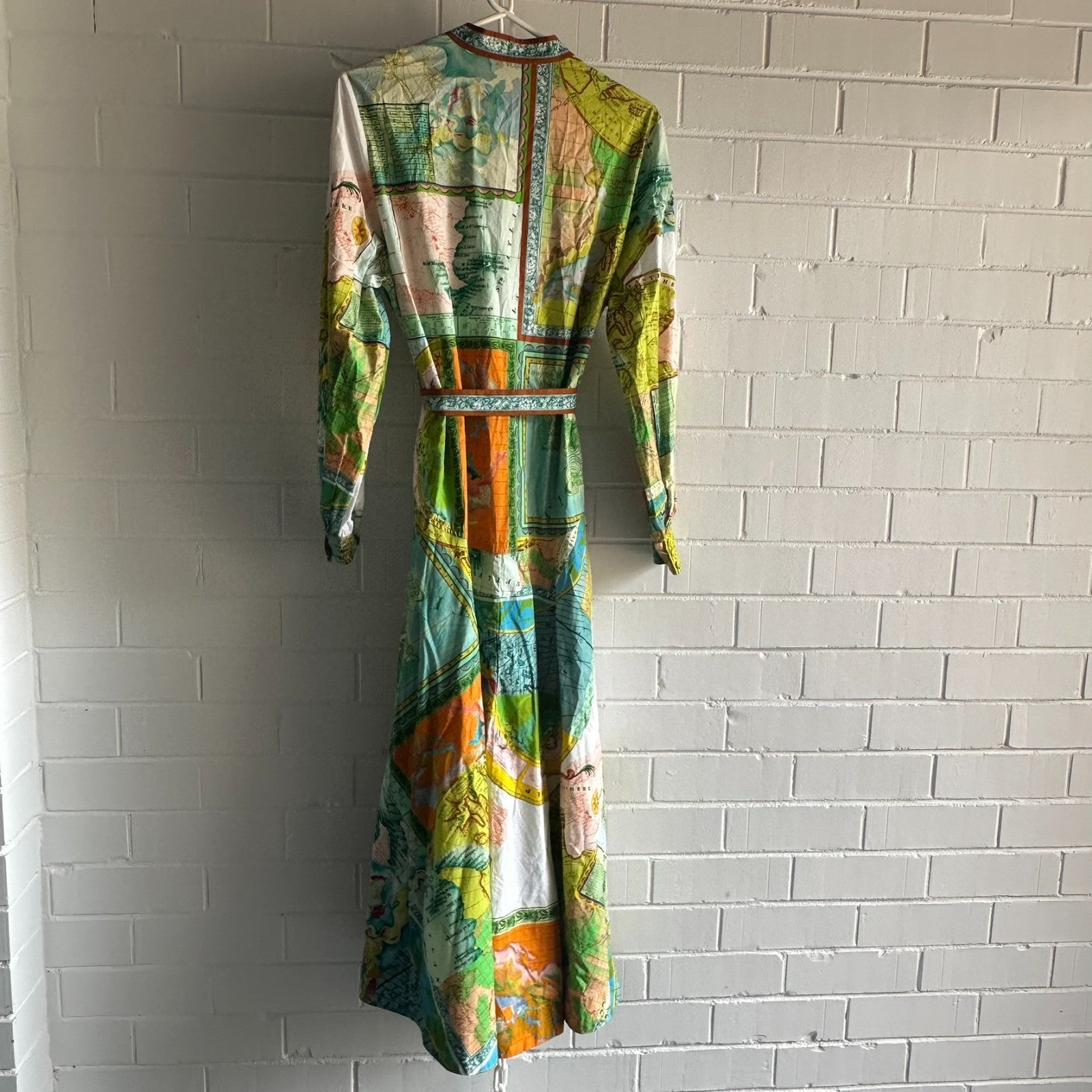 ALEMAIS Atlas Long sleeve Maxi Shirtdress AU10 Organic Cotton