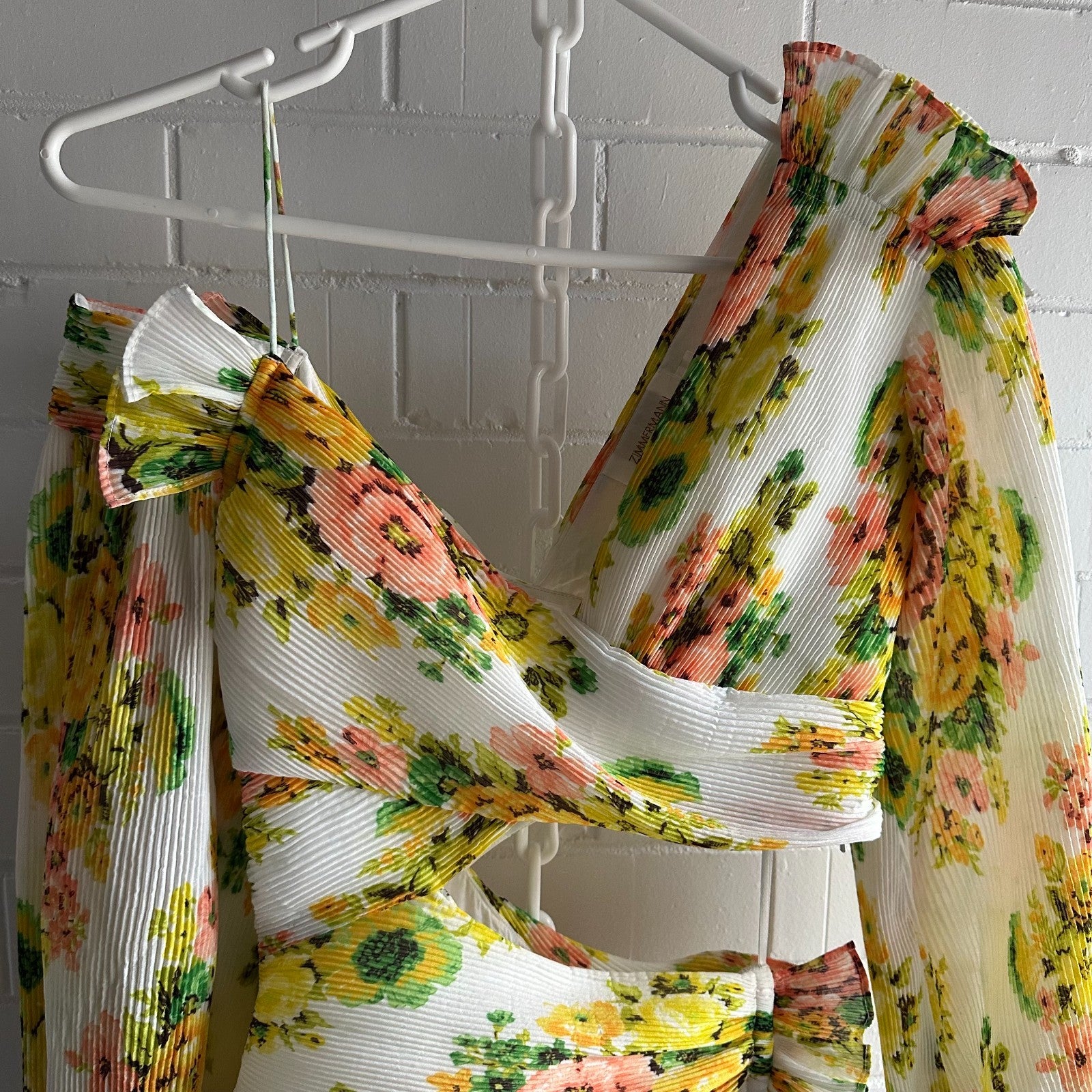 ZIMMERMANN Golden Surfer Midi Dress Size 0 AU8 US4 Vacation, nostalgia RARE