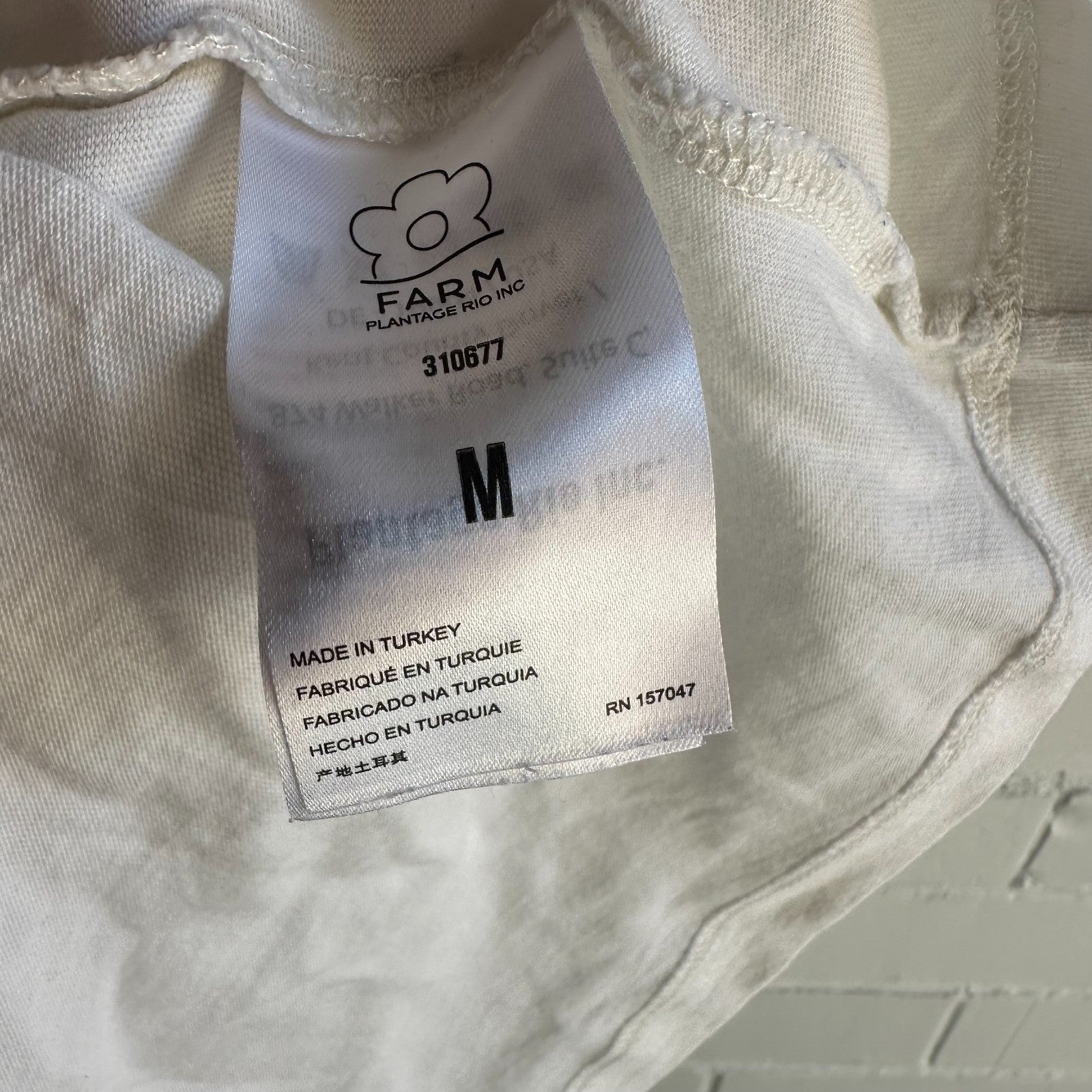 FARM RIO X Alberto Pitta Festa Do Mar Women’s T-shirt Size M AU10 US6 Holiday