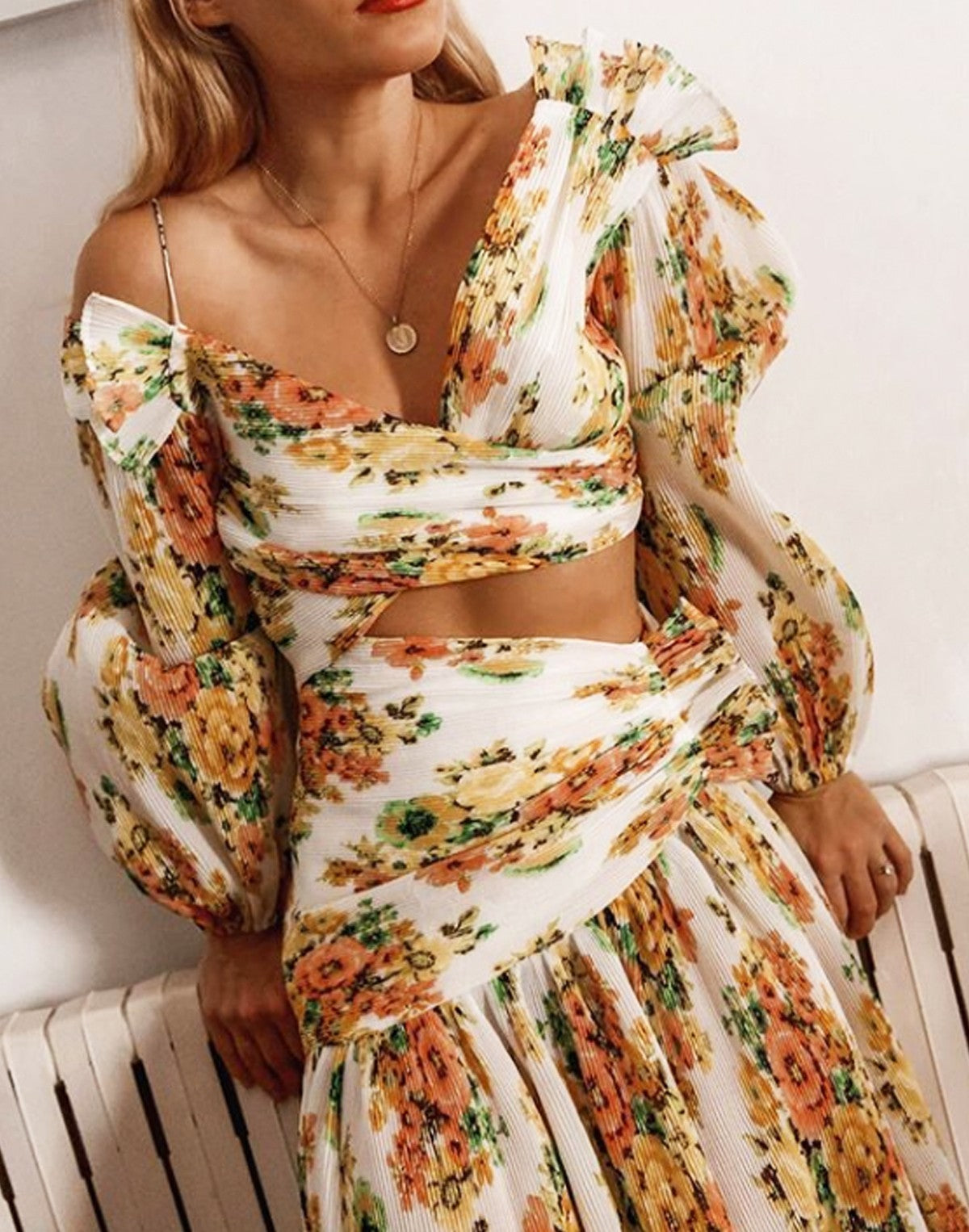 ZIMMERMANN Golden Surfer Midi Dress Size 0 AU8 US4 Vacation, nostalgia RARE