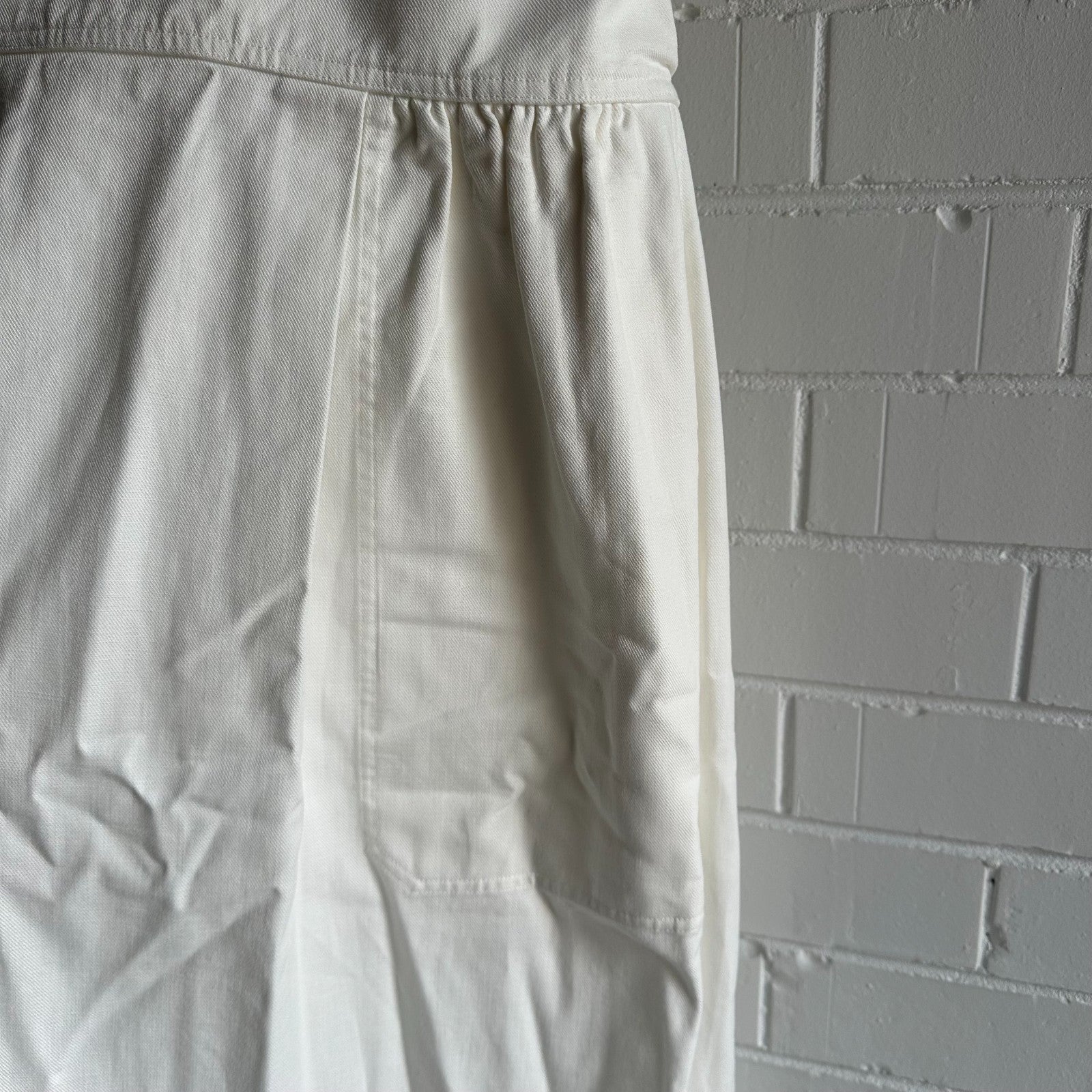 OROTON Eyelet Cotton Twill Halter dress AU10 US6 Maxi lace up eyelets White BNWT