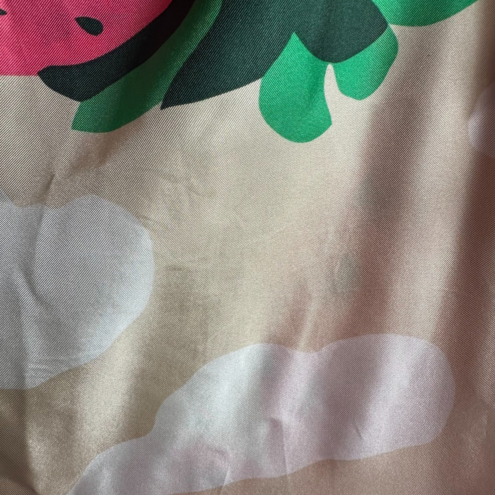 MARIMEKKO Maija Isola Strawberry Mountains silk Dress Sz 36 AU6-8, US2-4