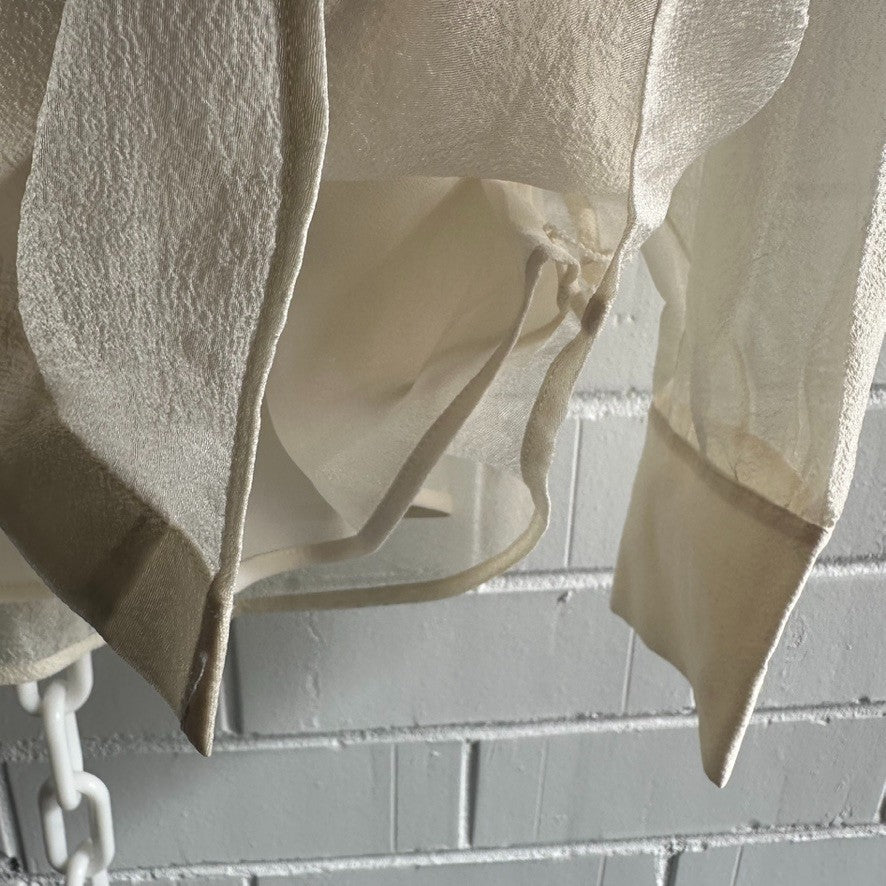 & OTHER STORIES Mirage Ivory Collared Blouse Shirt AU10 US6 Chic Long slv BNWT