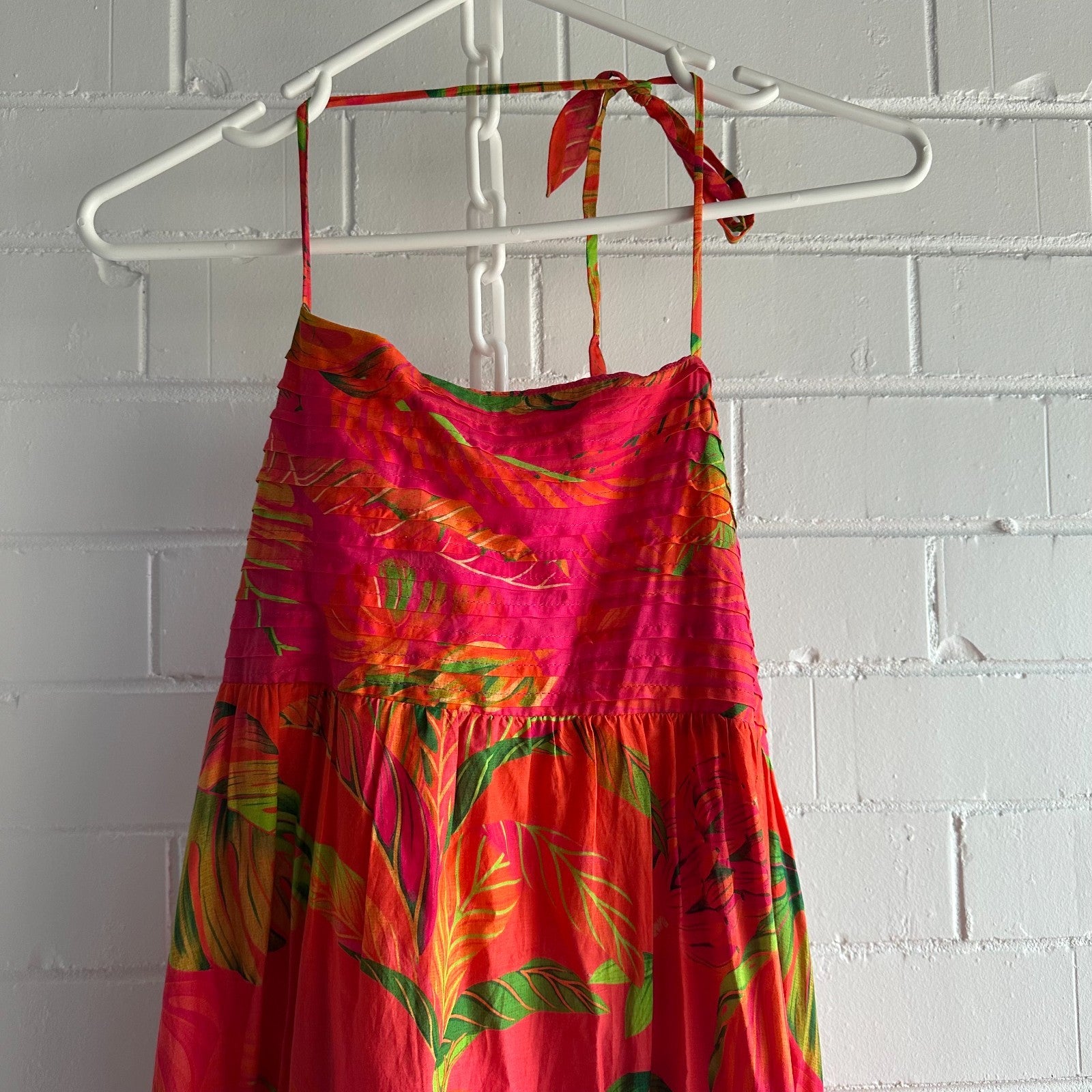 FARM RIO Ombre Forest Maxi Dress L-XL AU14 Colourful Tropical Print Resort BNWT