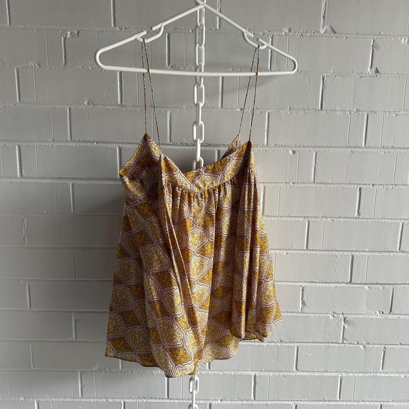 ZIMMERMANN Belle Beatnik Silk Top Size2 AU12 Anthropolygie Floral motif BNWT