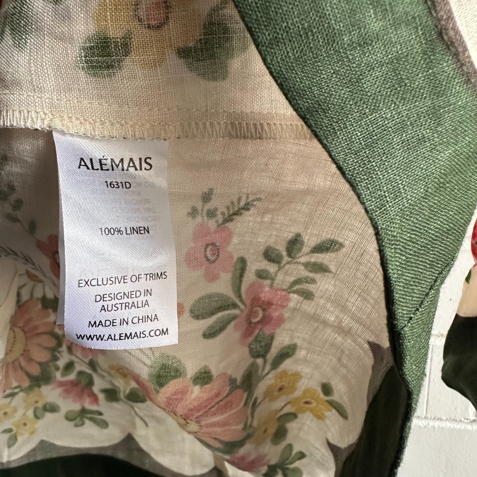 ALEMAIS Elisabetta Mini Dress AU12 US8 Boho Retro Floral Holiday