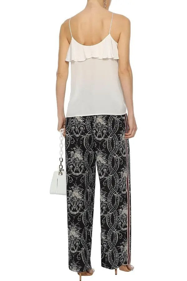 ZIMMERMANN Flounce Neck Cami AU 0, UK8 Pearl Ivory Silk BNWT