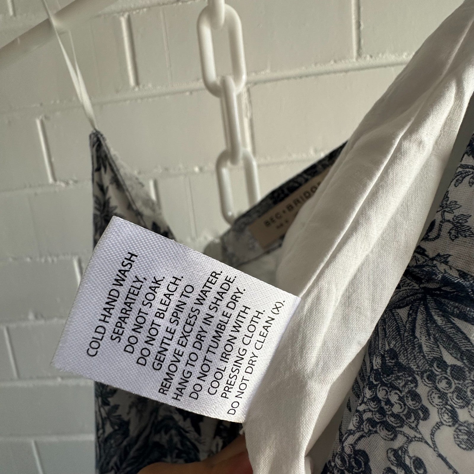 BEC & BRIDGE Arianne Midi Skirt AU12 US8 Toile De jouy porcelain blue ivory