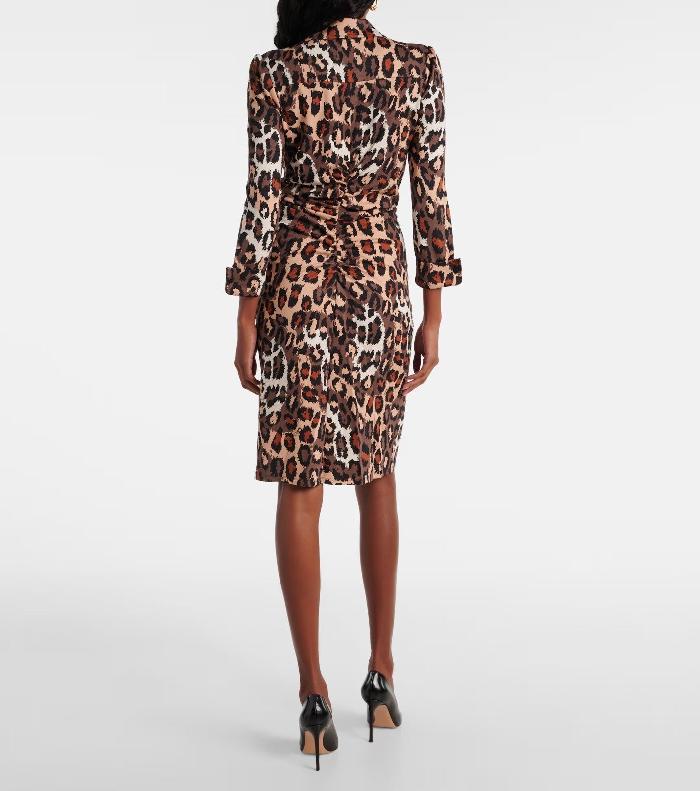DIANE VON FURSTENBERG Sheska Dress AU6 US2 Leopard Print BNWT