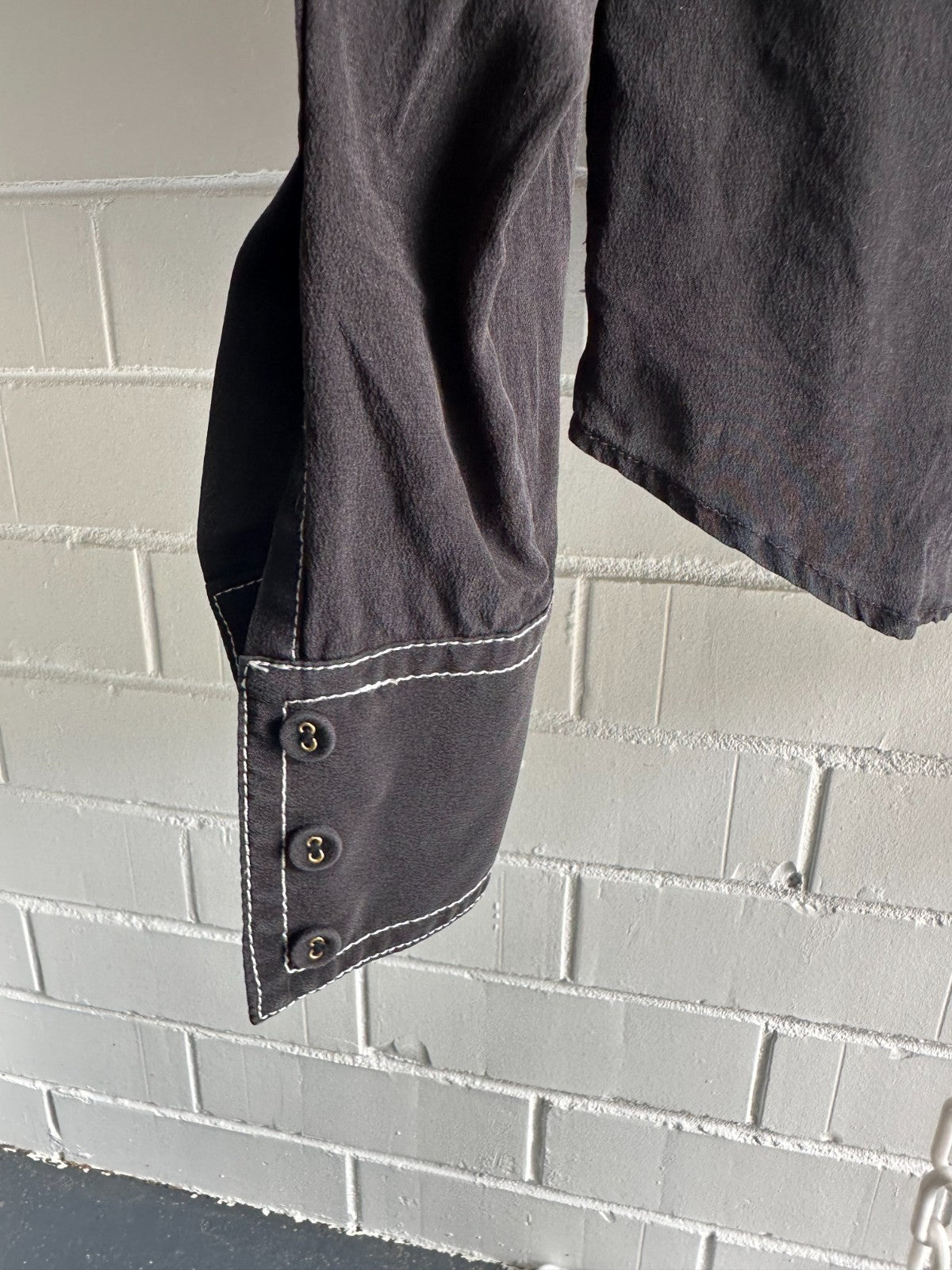 ZIMMERMANN Utility Silk Set Size 3 AU12-14  Black with White stitching detail