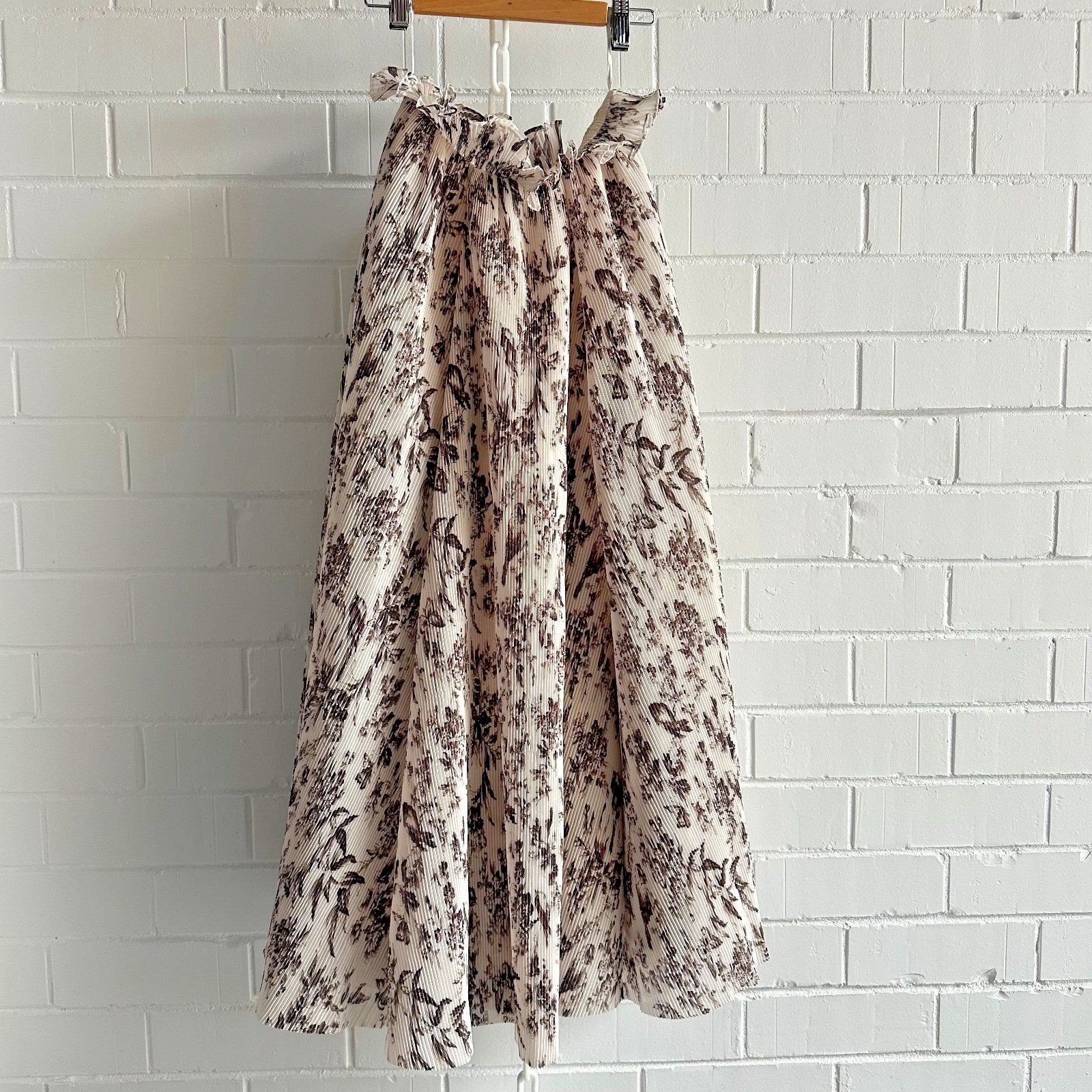 ZIMMERMANN Bird Toile Pleated Set Size 3 AU12 US 10 Crop Top + Midi Skirt BNWT