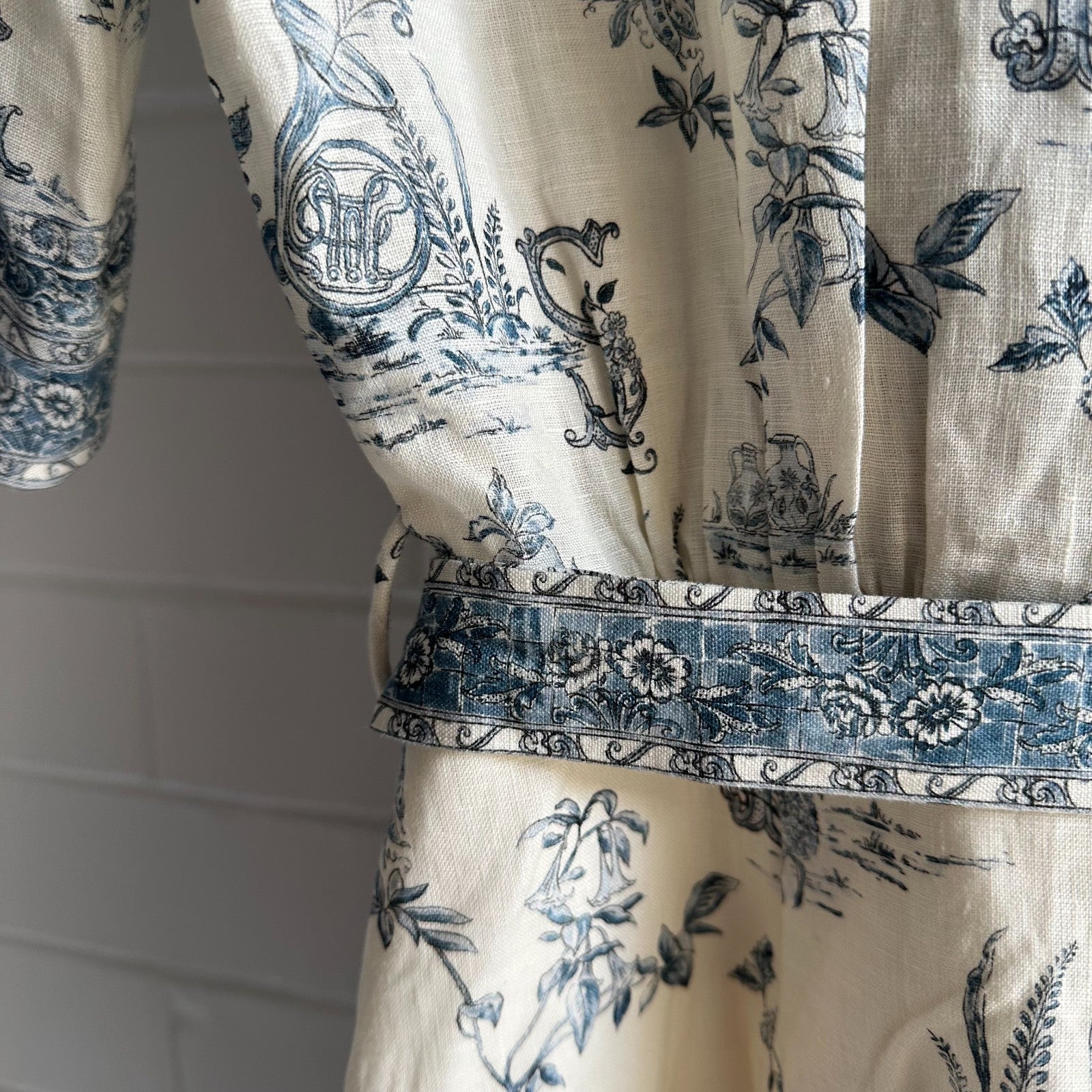 ALEMAIS Casa Linen Mini Shirt Dress AU8 US4 Shift Holiday Coastal