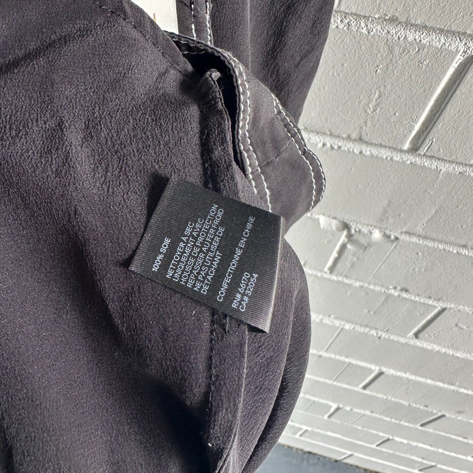 ZIMMERMANN Utility Silk Set Size 3 AU12-14  Black with White stitching detail