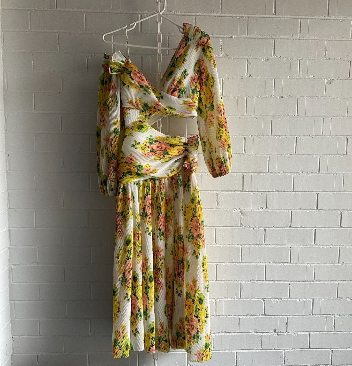 ZIMMERMANN Golden Surfer Midi Dress Size 0 AU8 US4 Vacation, nostalgia RARE