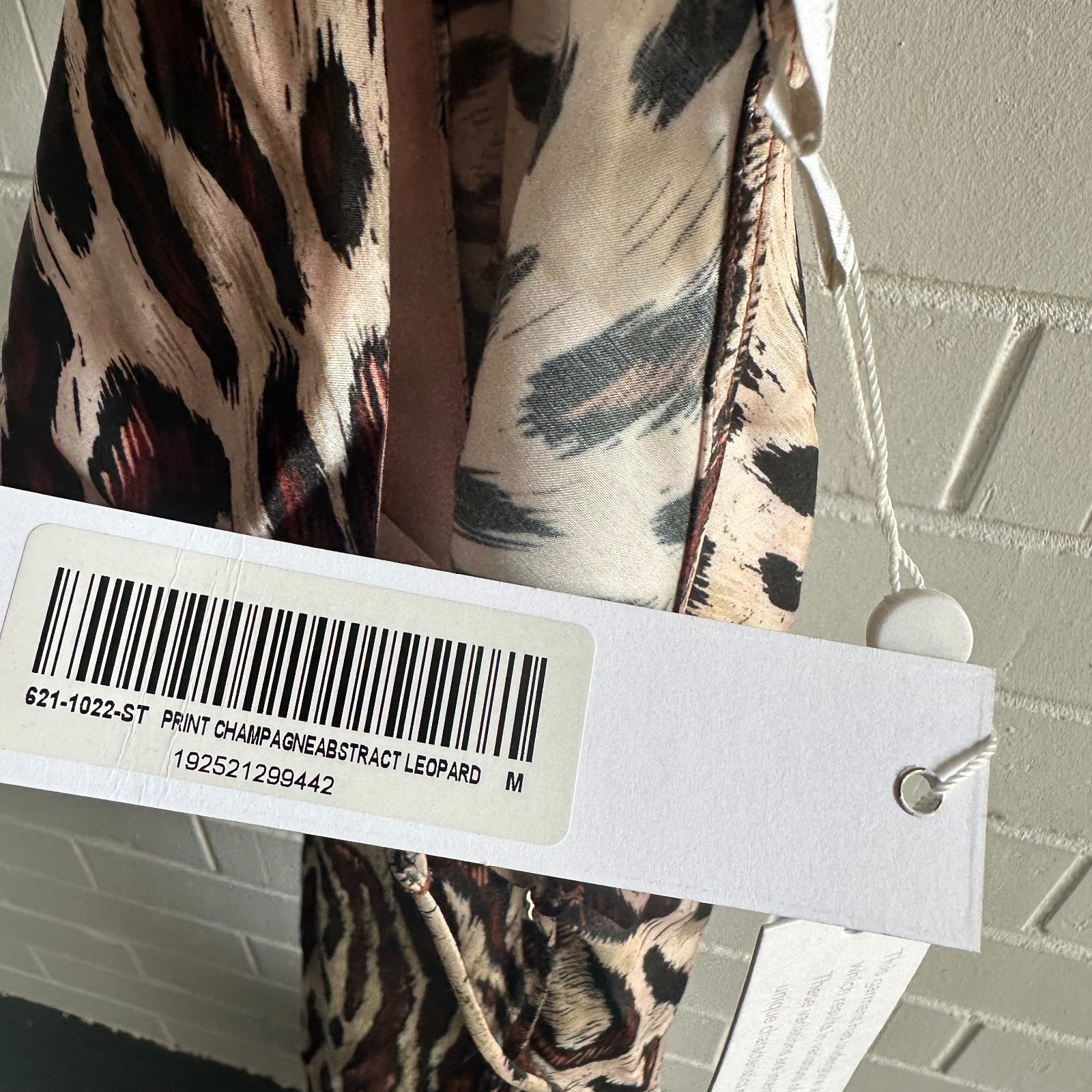 JONATHAN SIMKHAI Leopard Print Cut out slip Midi dress Size M Silk blend BNWT